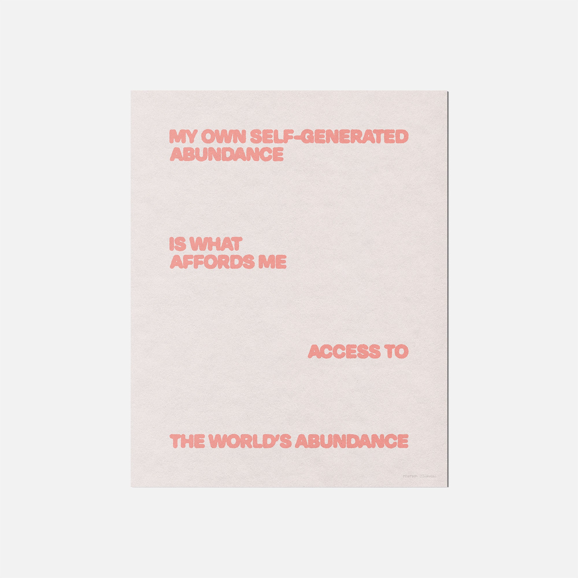 ABUNDANCE PRINT