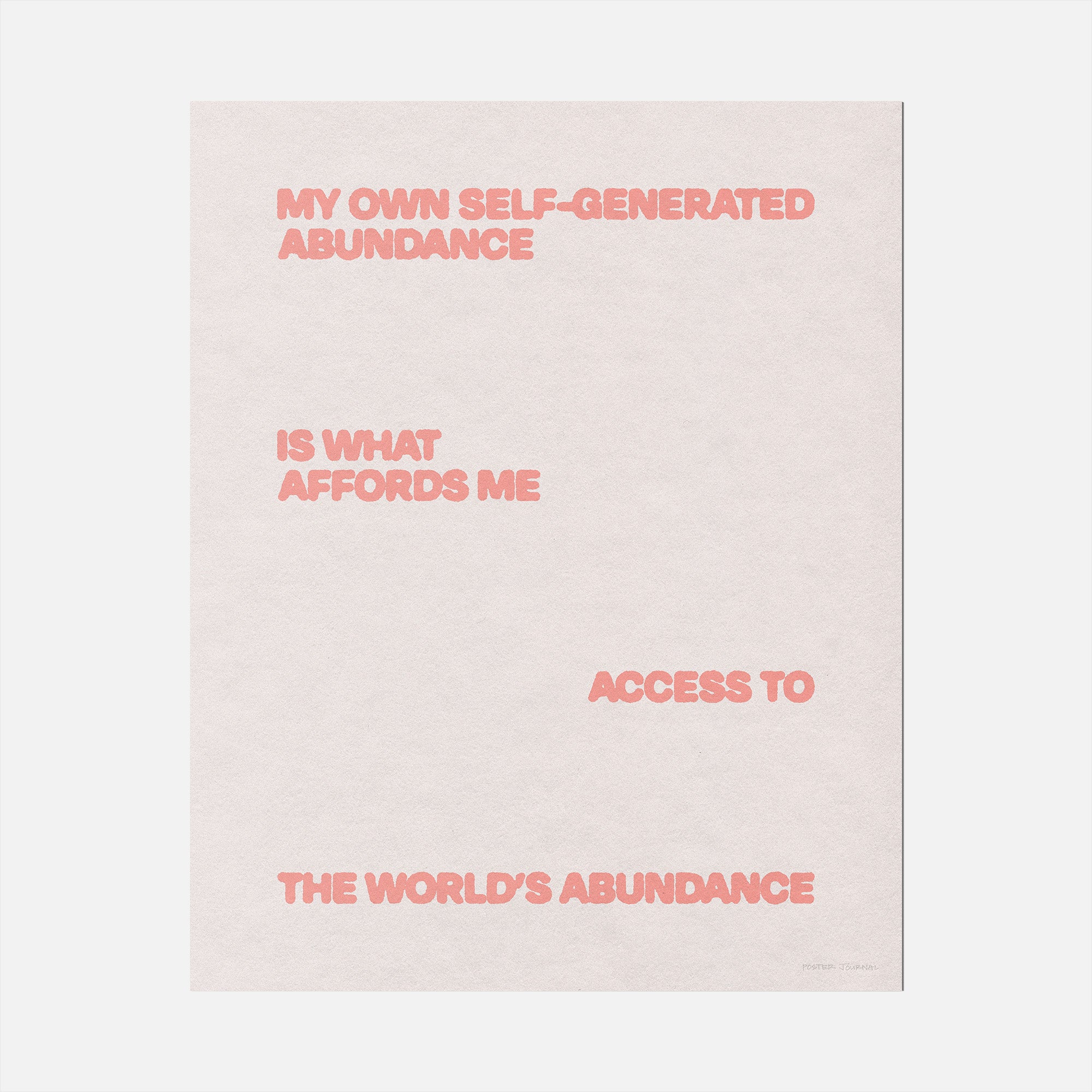 ABUNDANCE PRINT