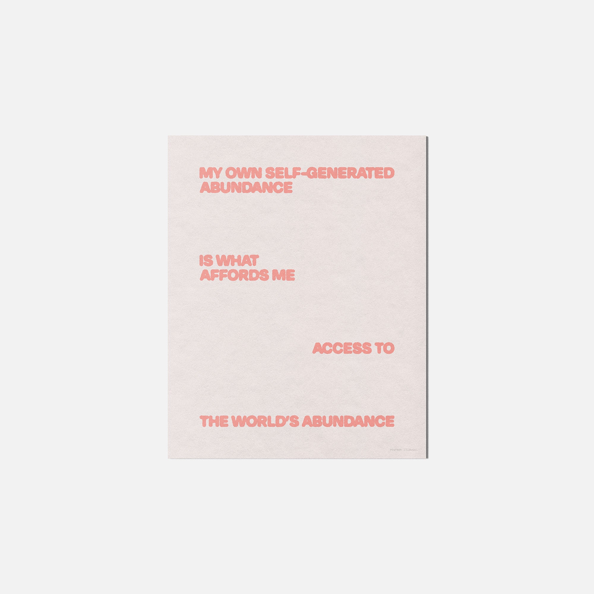 ABUNDANCE PRINT