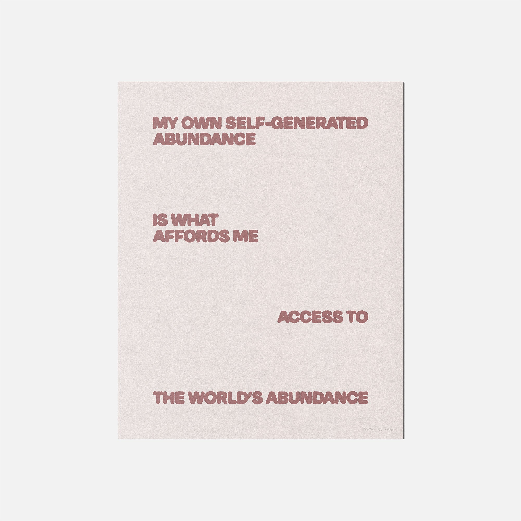 ABUNDANCE PRINT