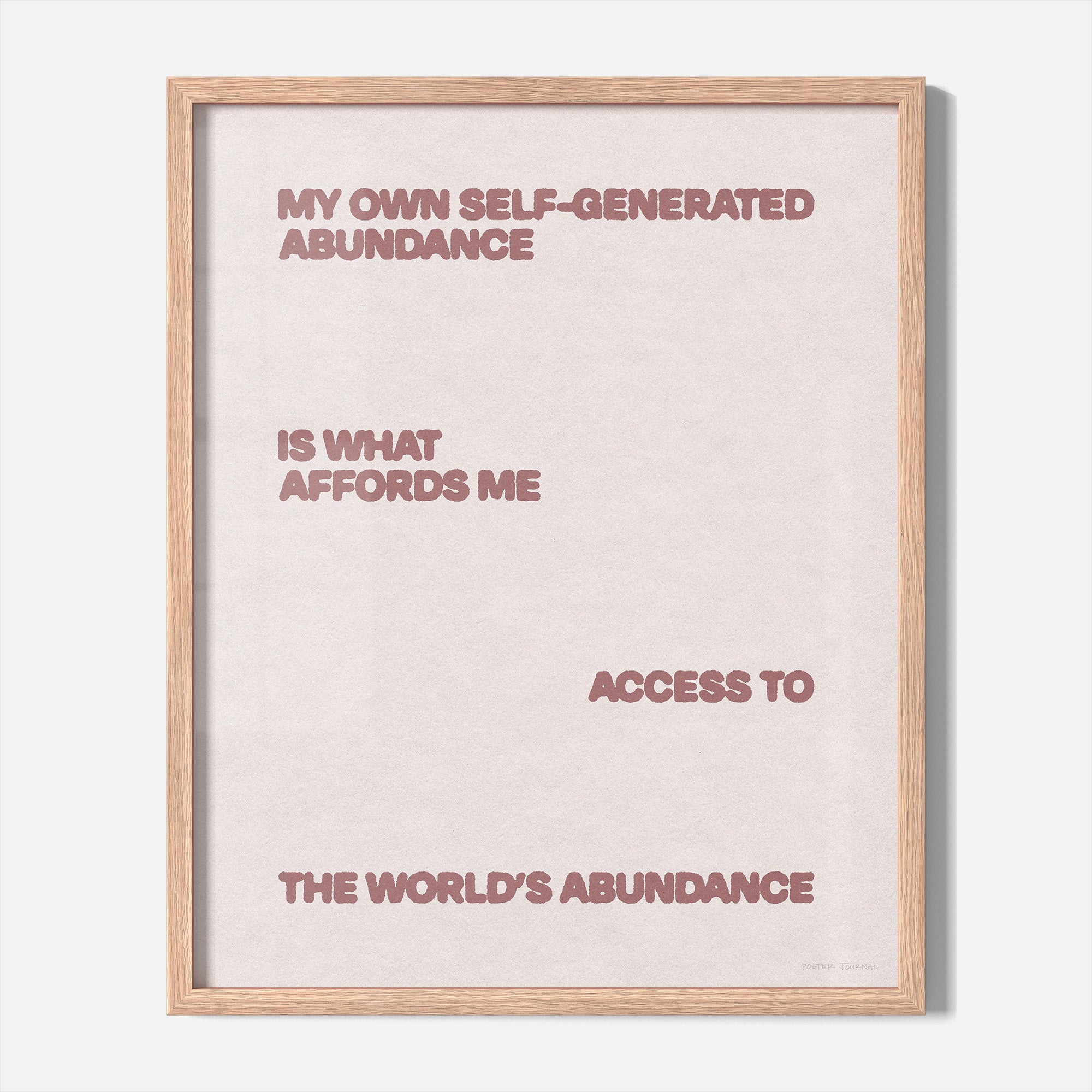 ABUNDANCE PRINT