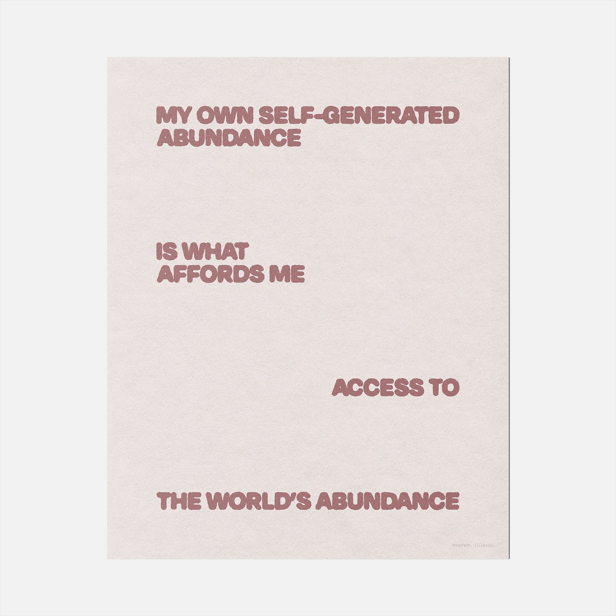 ABUNDANCE PRINT