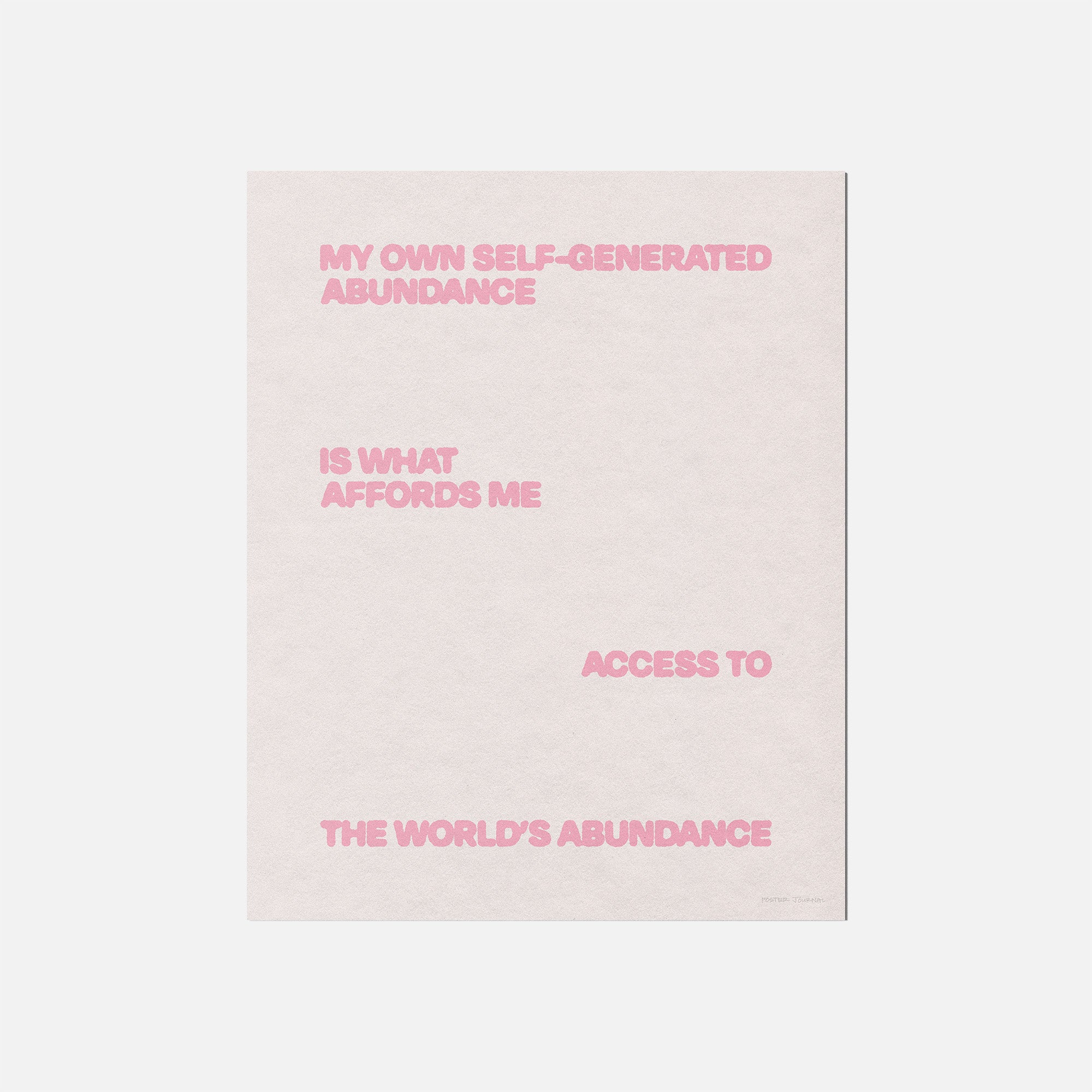 ABUNDANCE PRINT