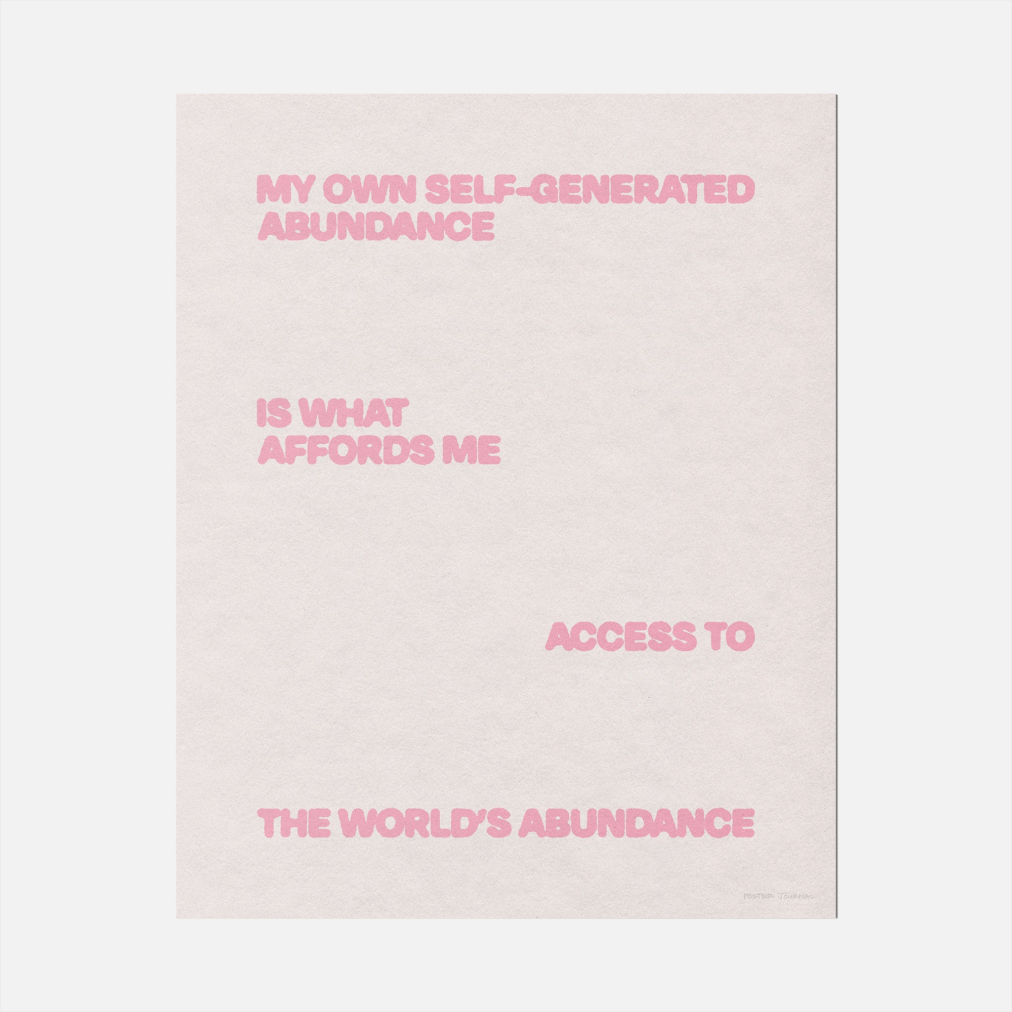 ABUNDANCE PRINT