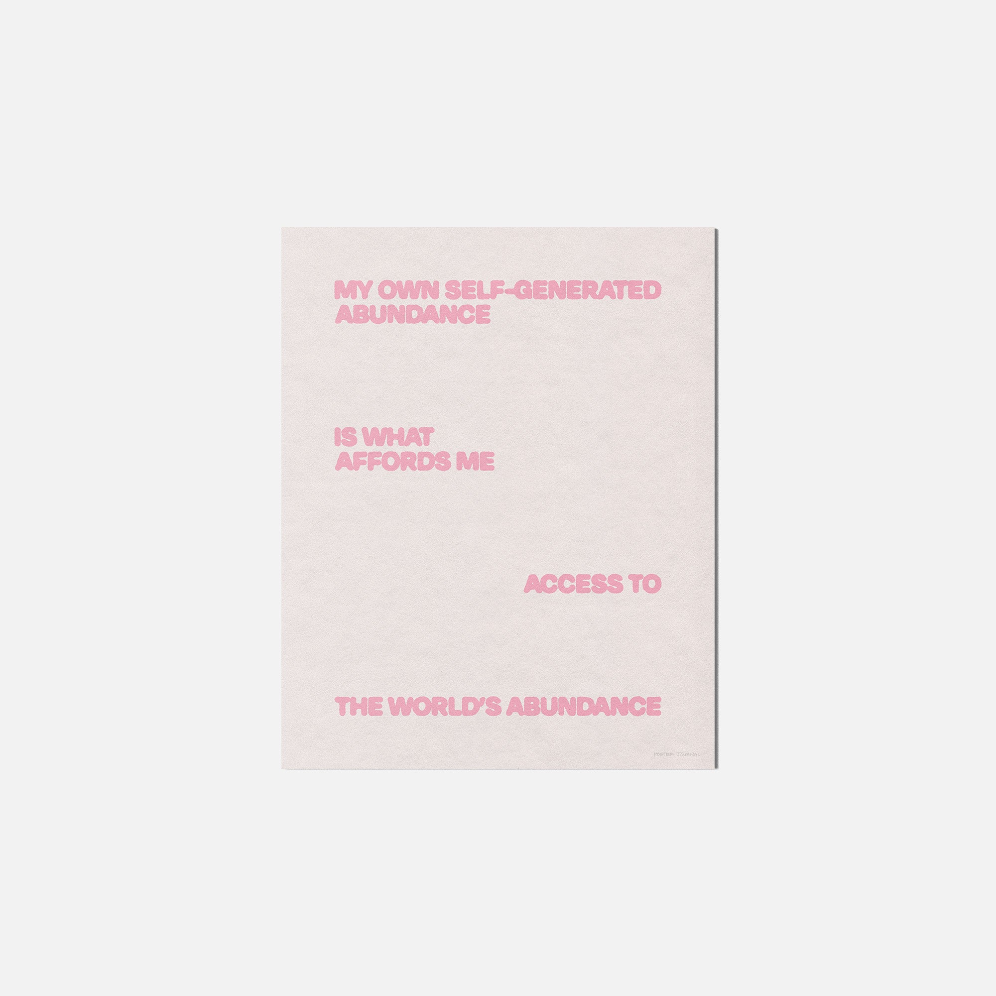 ABUNDANCE PRINT