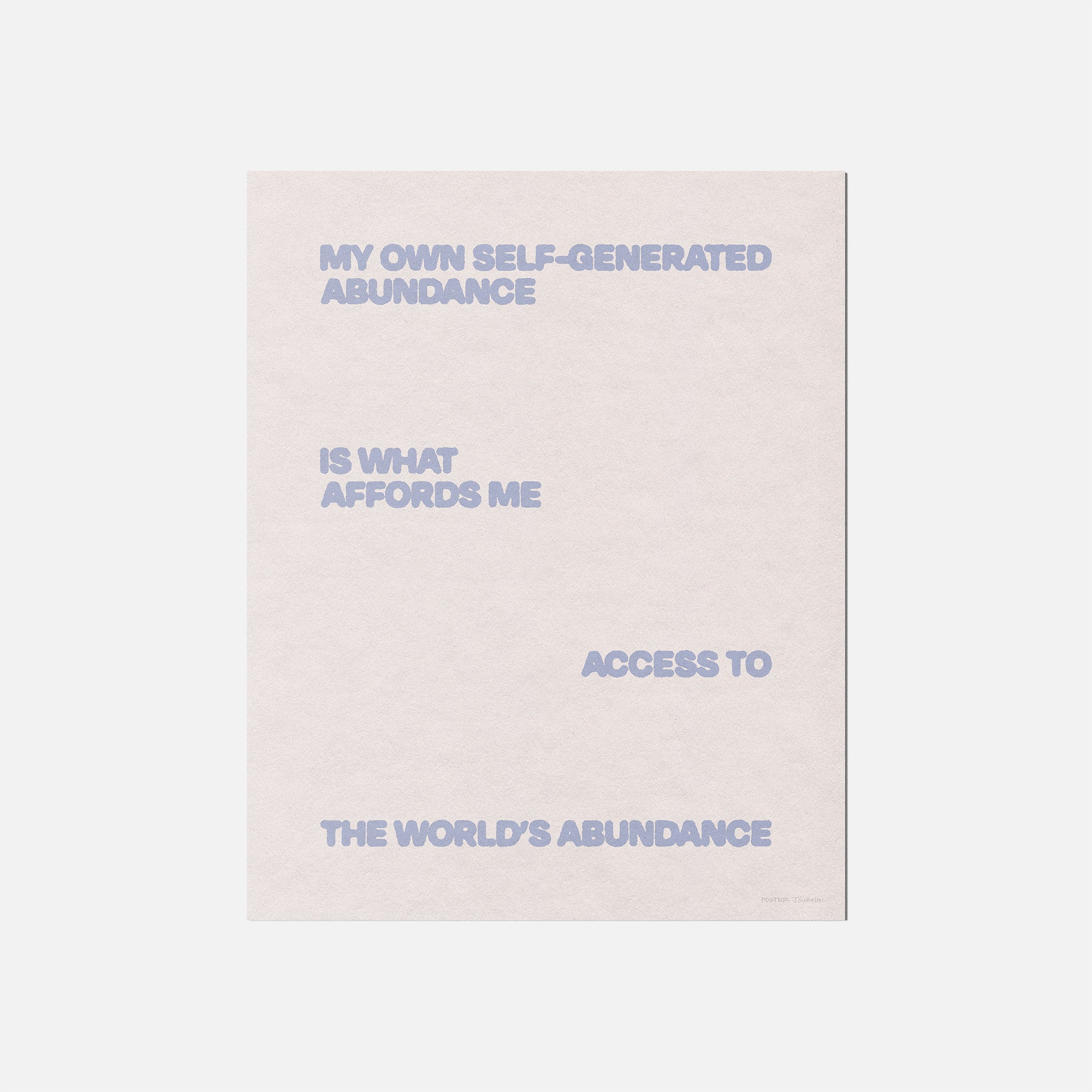 ABUNDANCE PRINT
