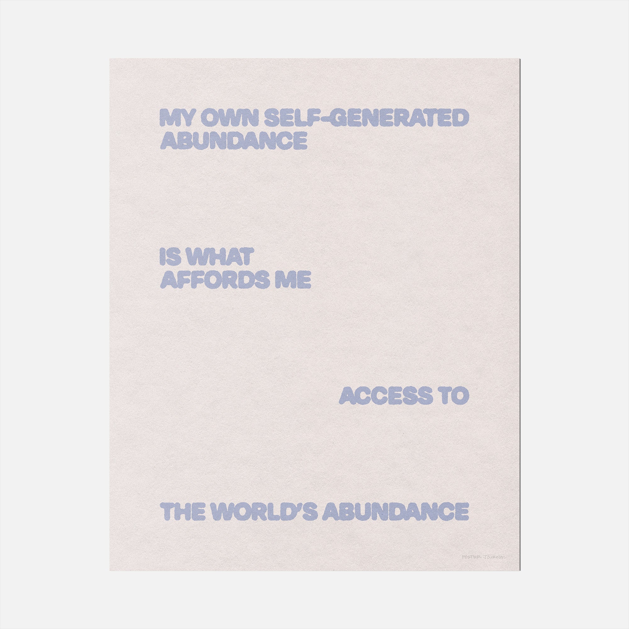 ABUNDANCE PRINT