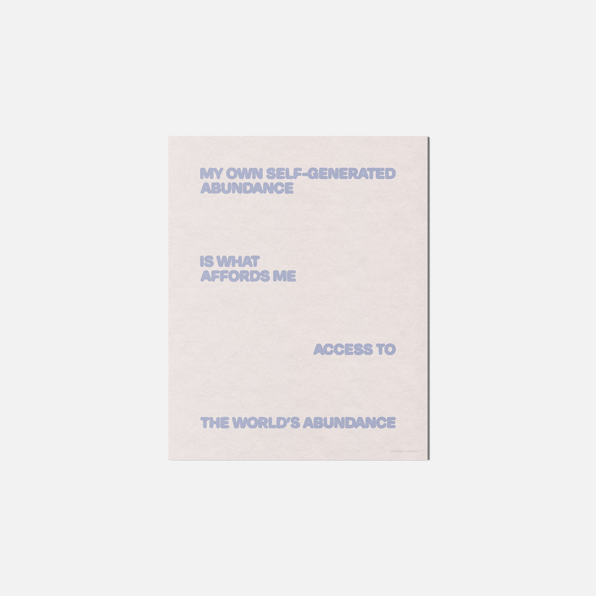 ABUNDANCE PRINT
