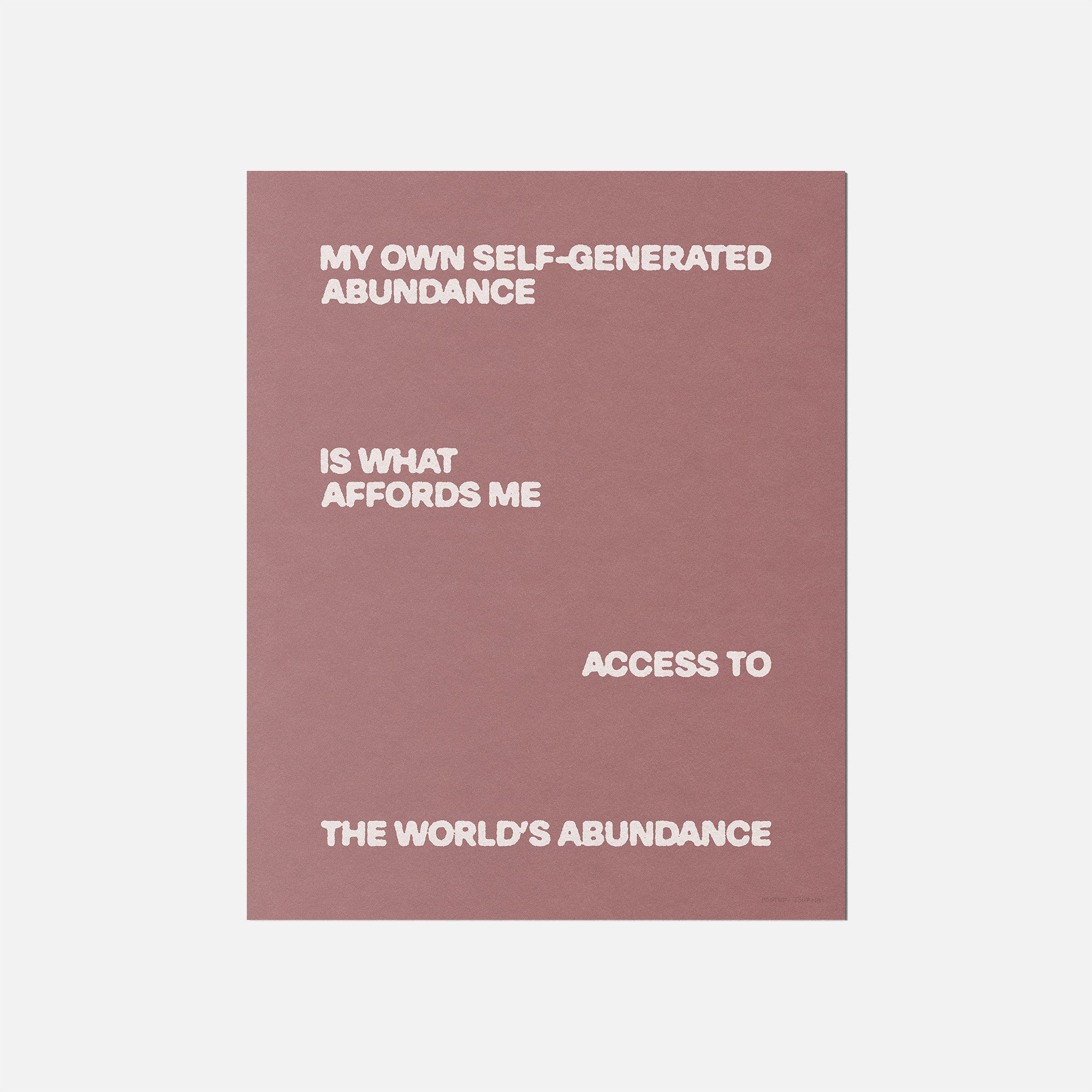 ABUNDANCE PRINT
