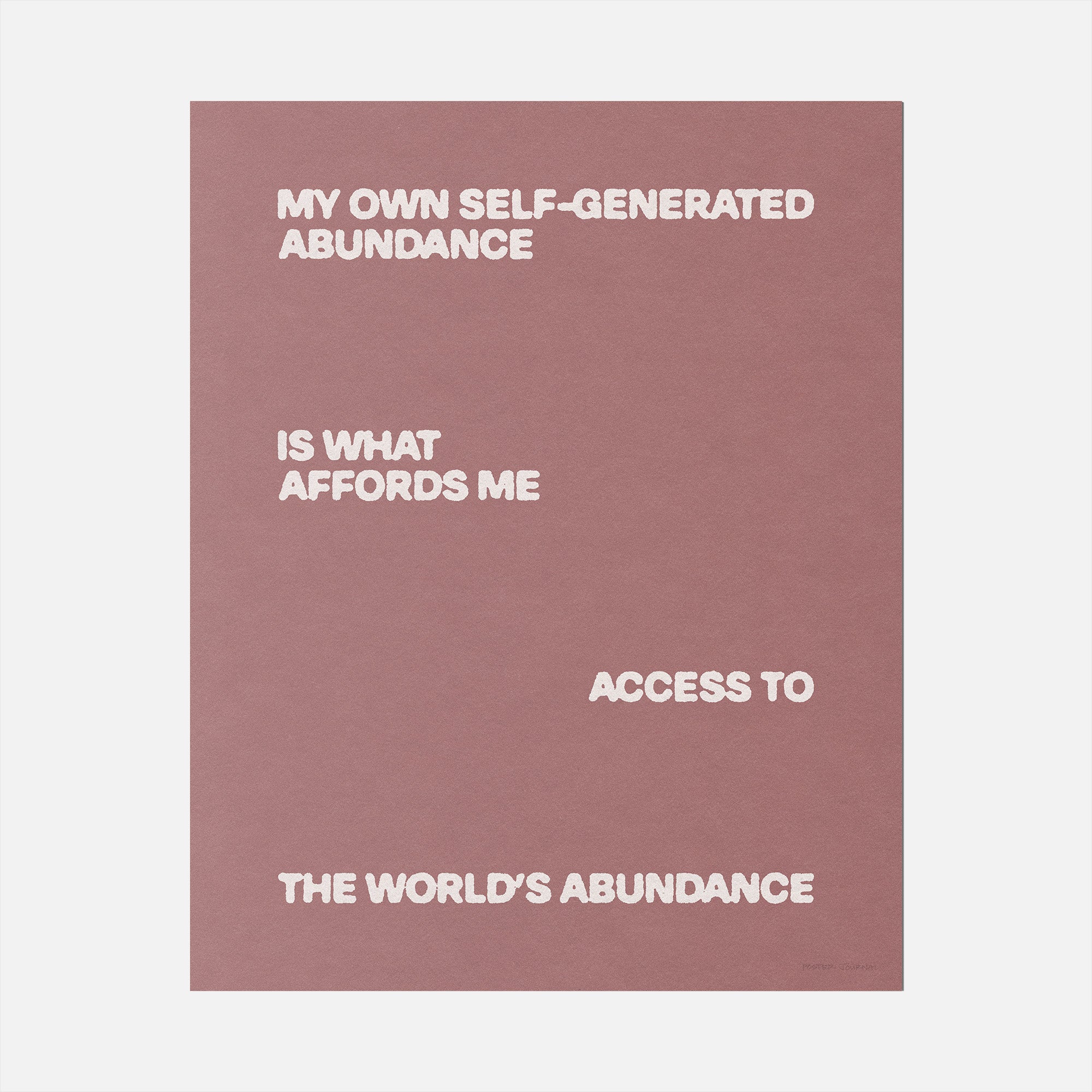 ABUNDANCE PRINT