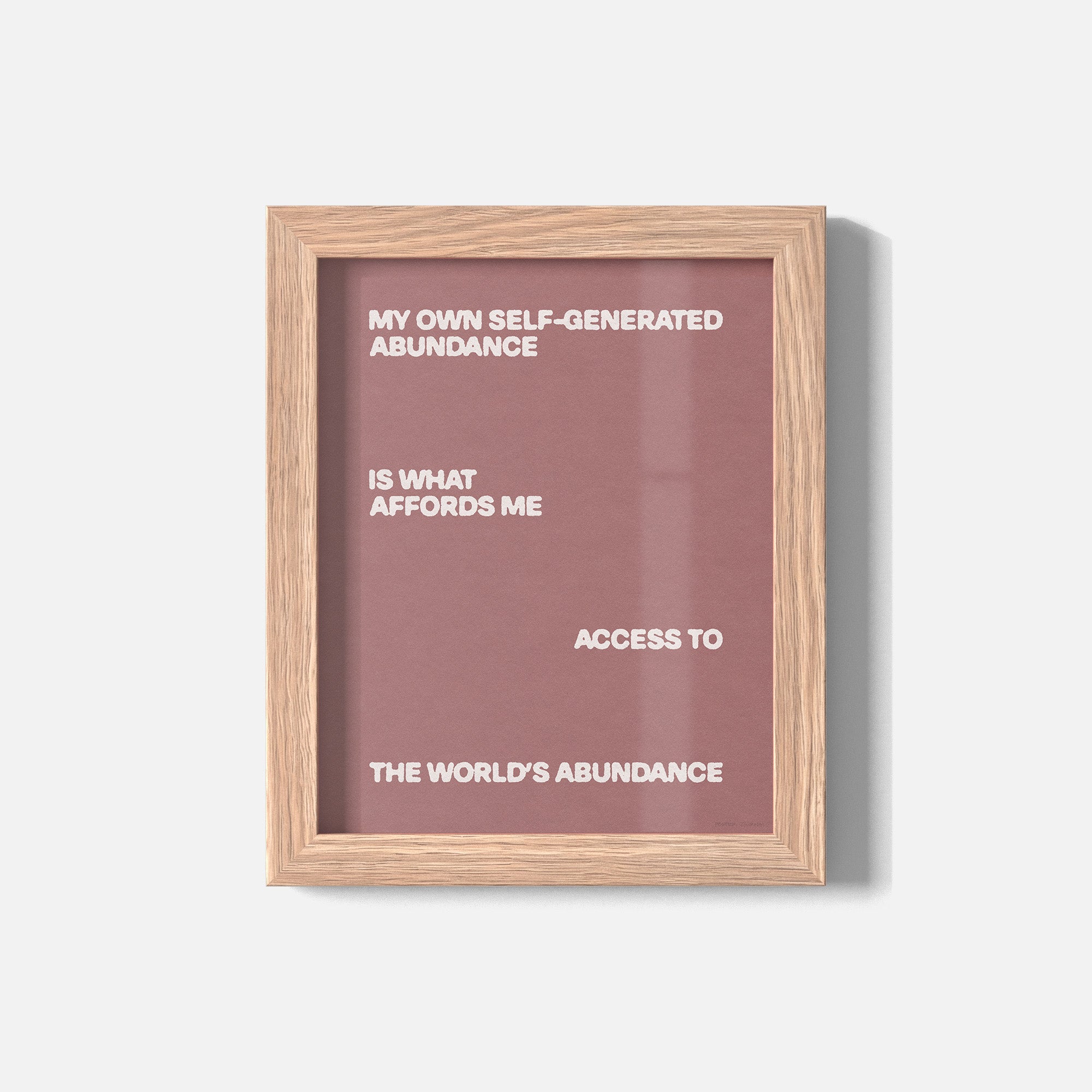 ABUNDANCE PRINT