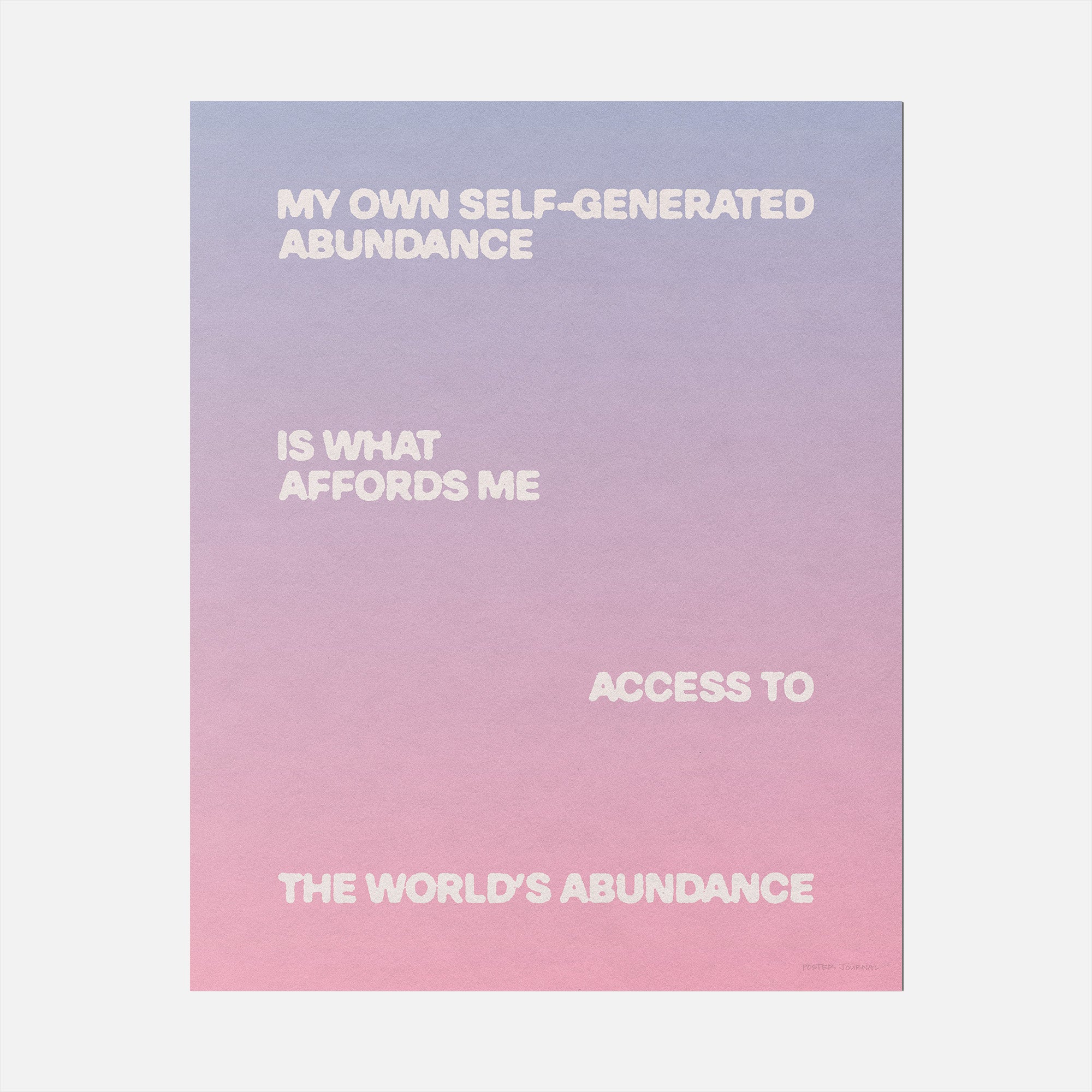 ABUNDANCE PRINT