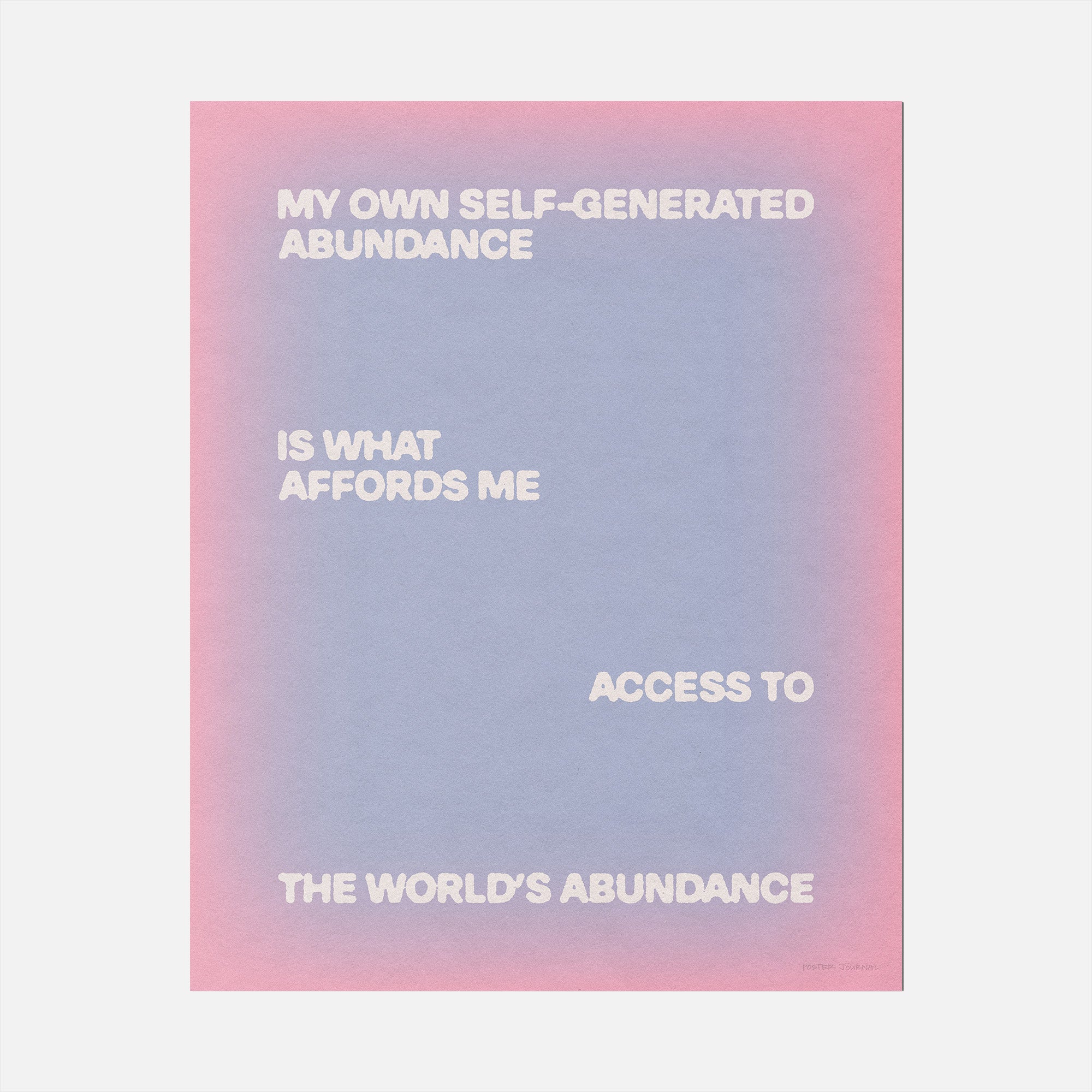 ABUNDANCE PRINT