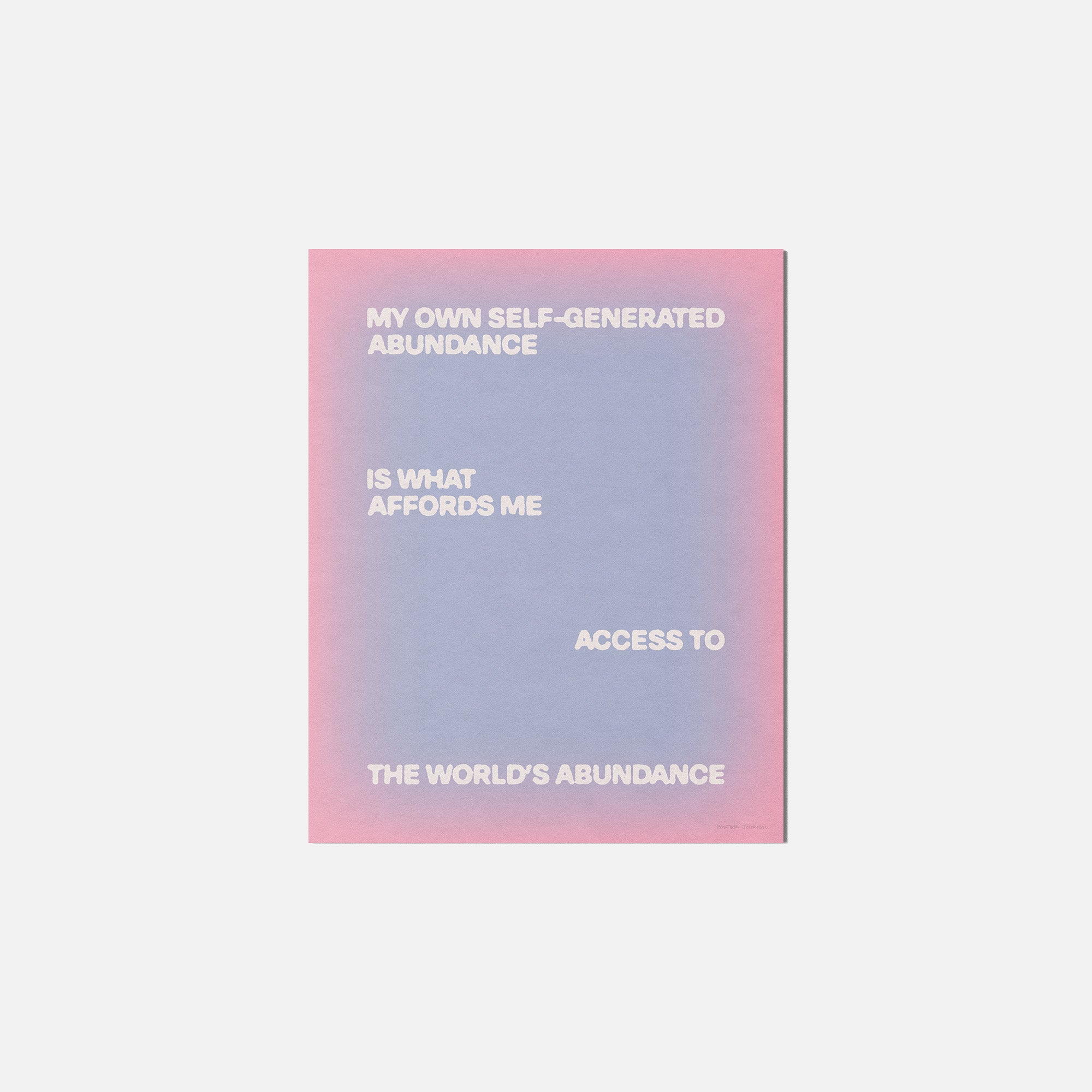 ABUNDANCE PRINT