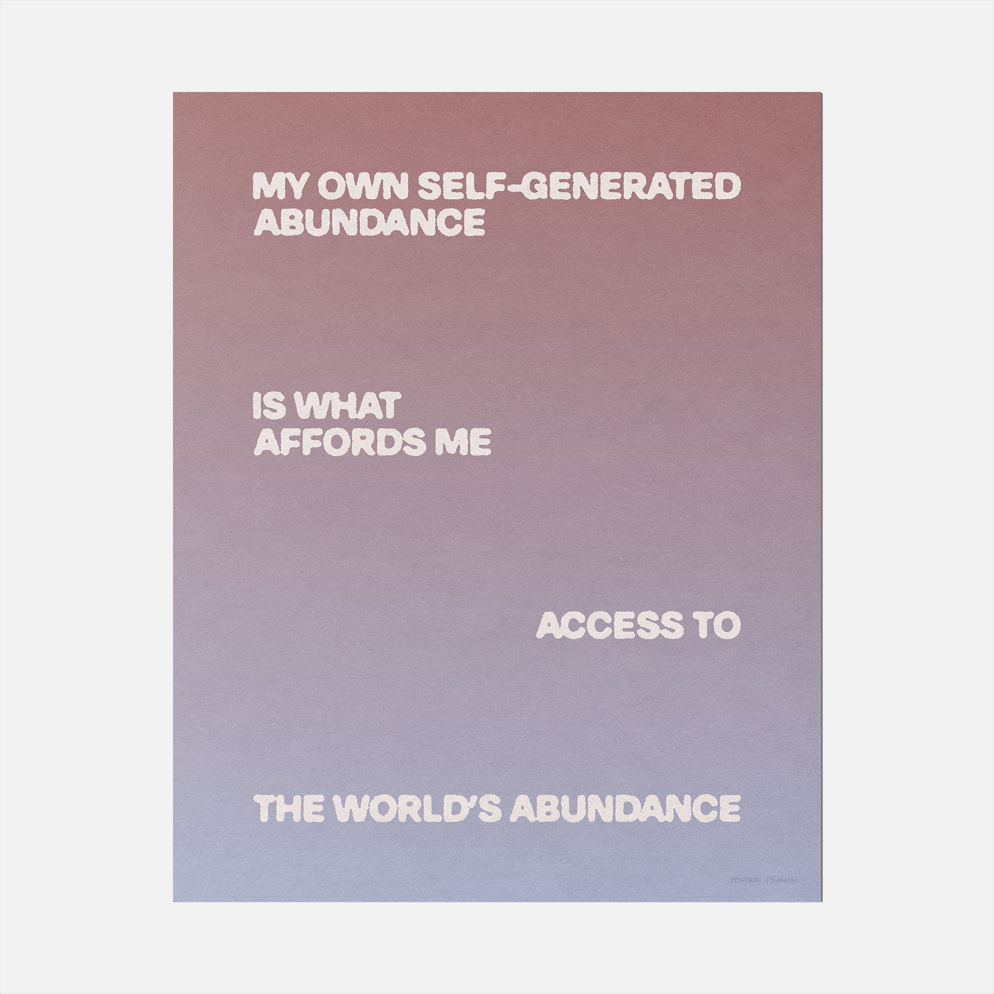 ABUNDANCE PRINT