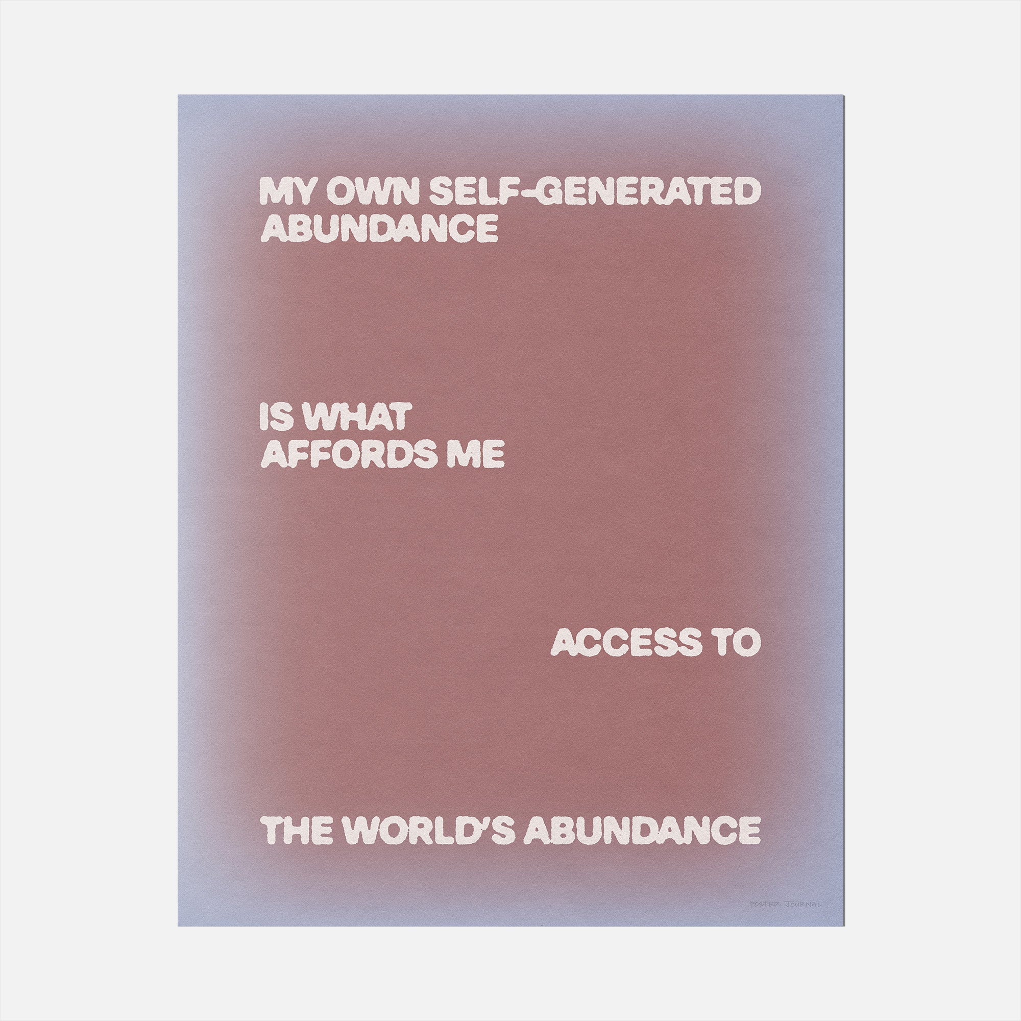 ABUNDANCE PRINT