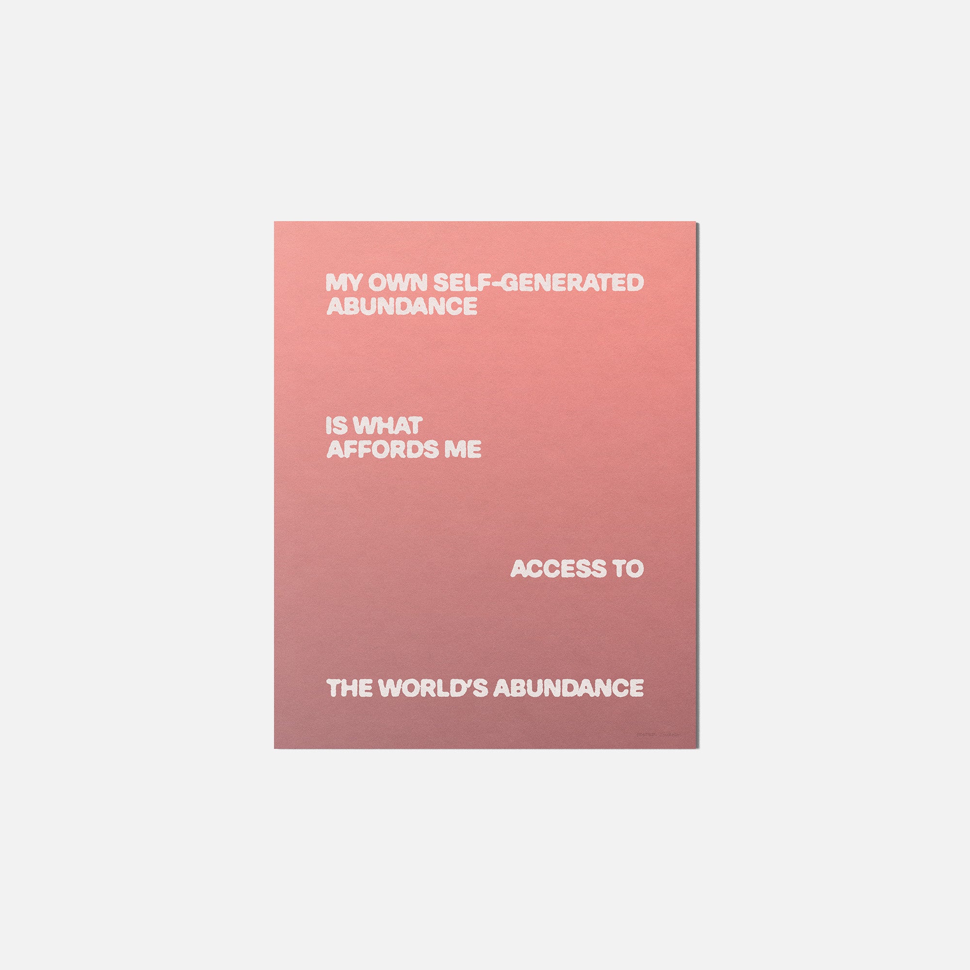 ABUNDANCE PRINT