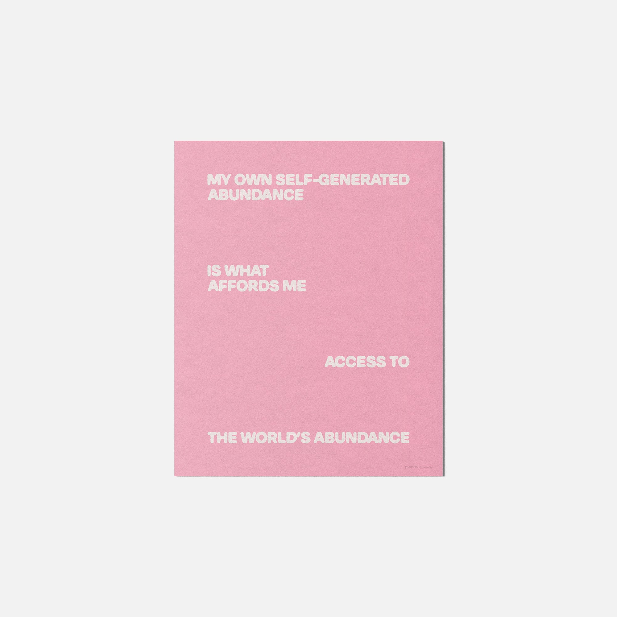 ABUNDANCE PRINT