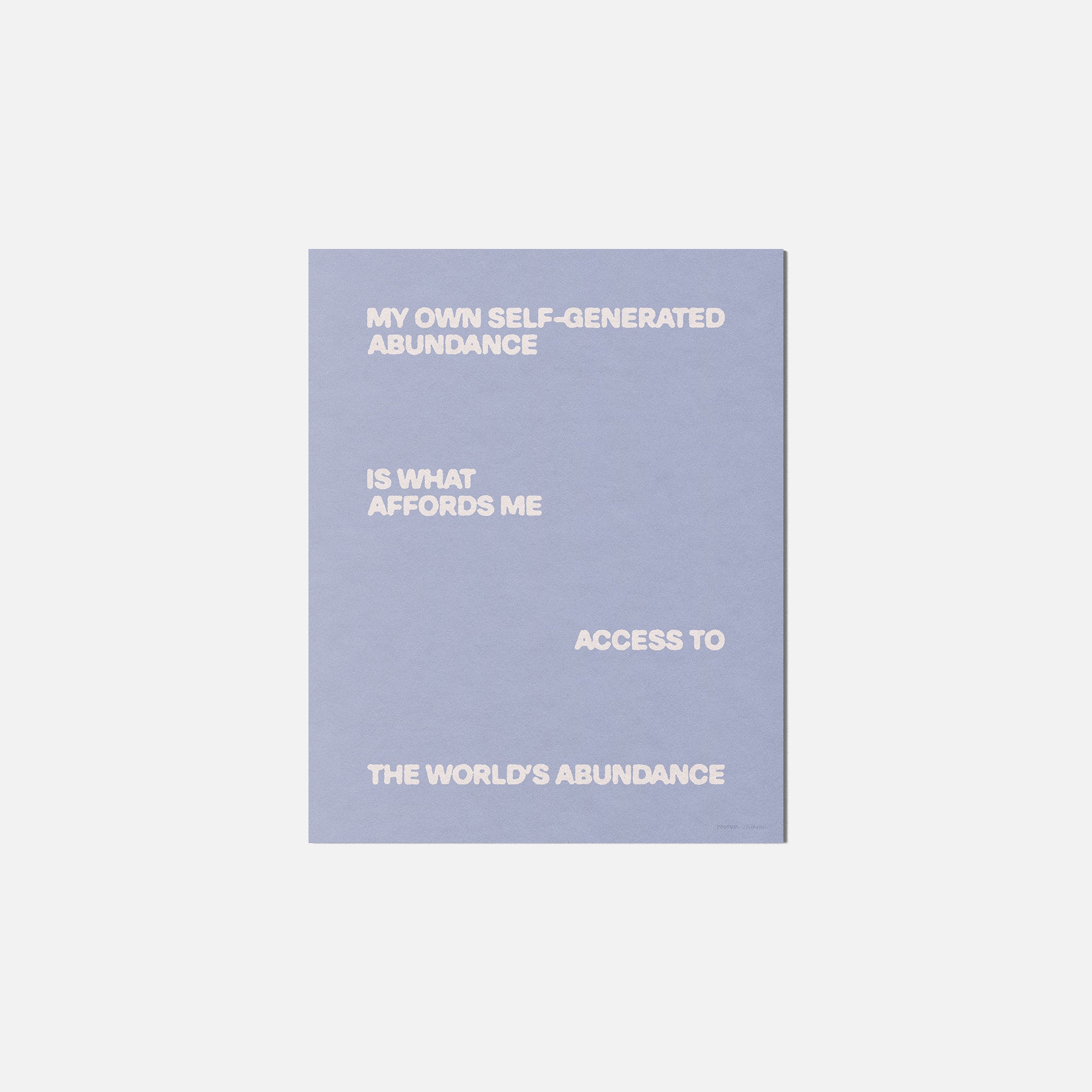ABUNDANCE PRINT