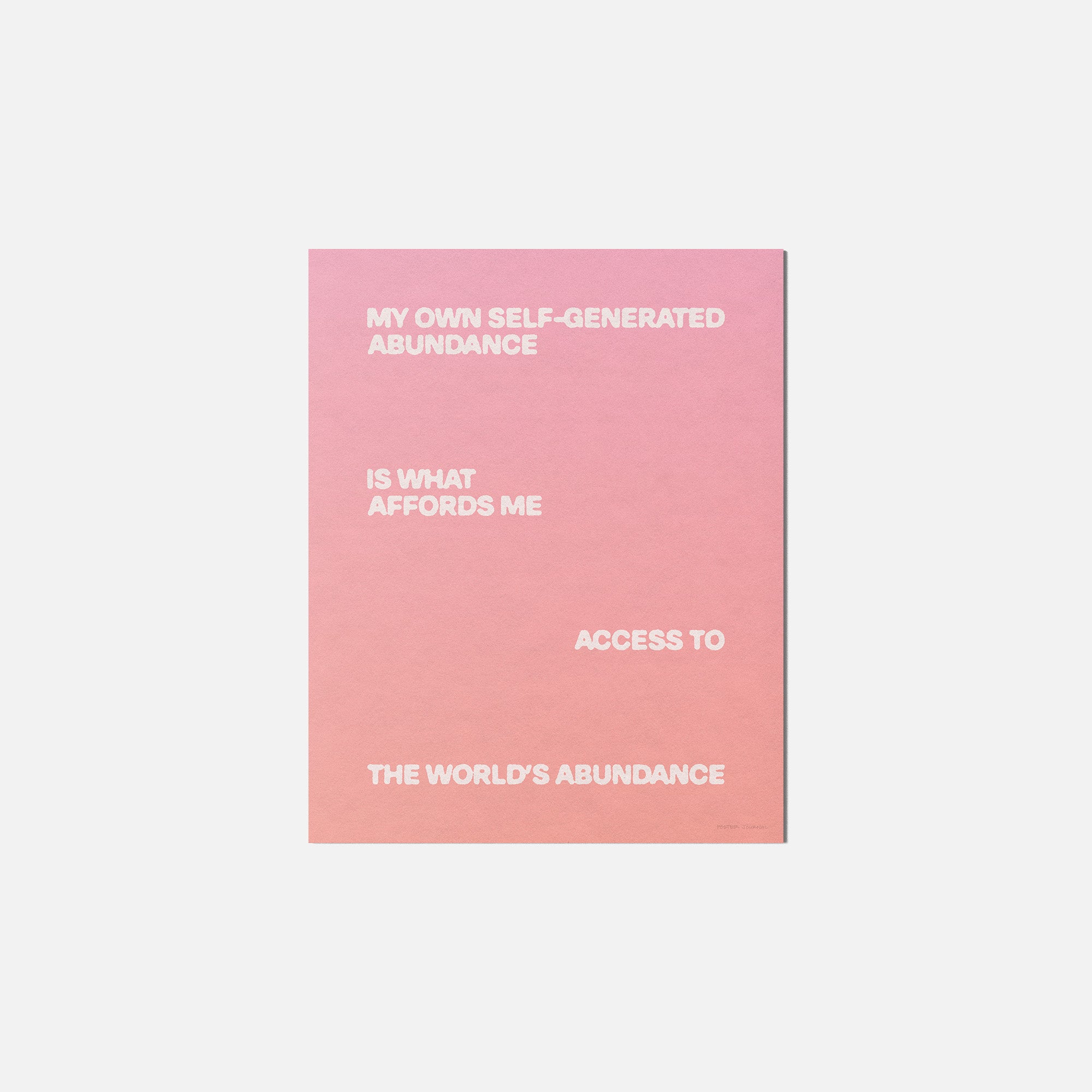 ABUNDANCE PRINT
