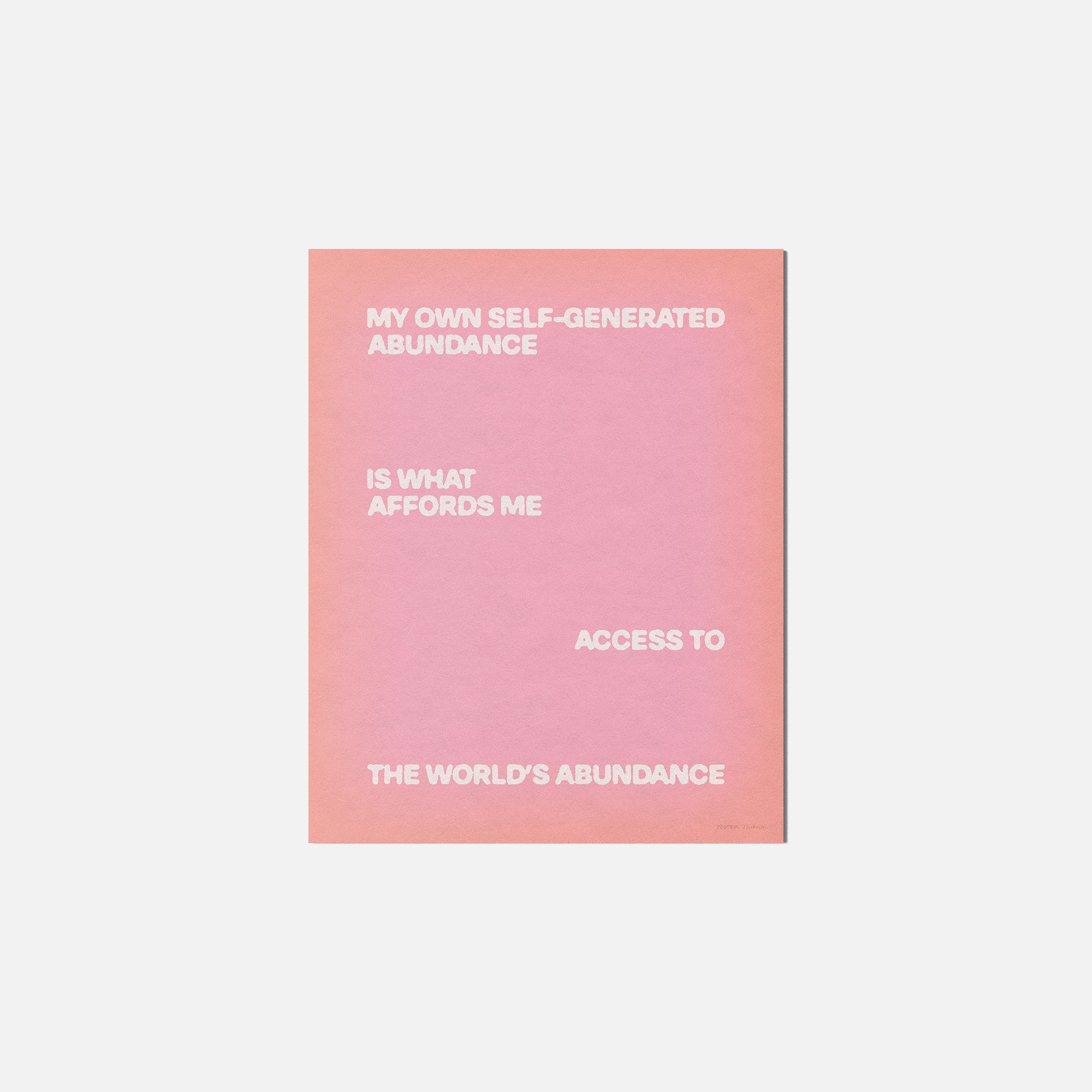 ABUNDANCE PRINT