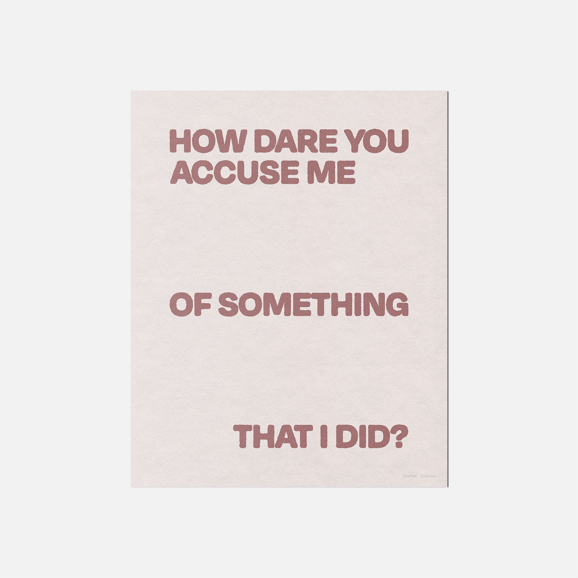 ACCUSE PRINT
