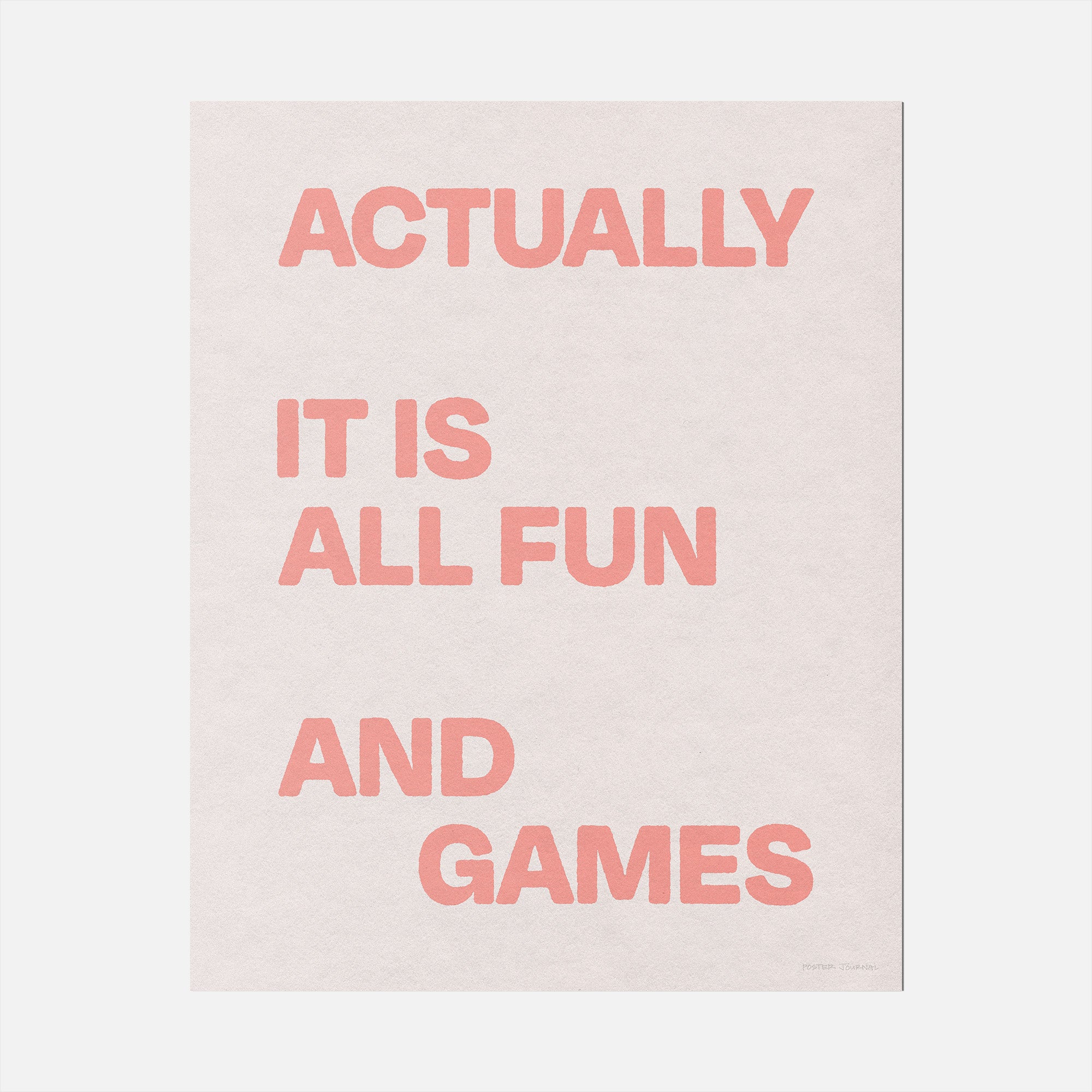 ACTUALLY PRINT
