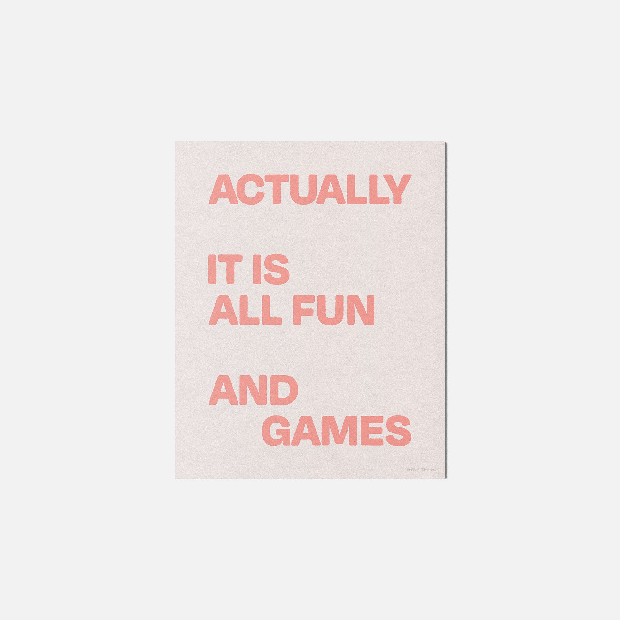 ACTUALLY PRINT