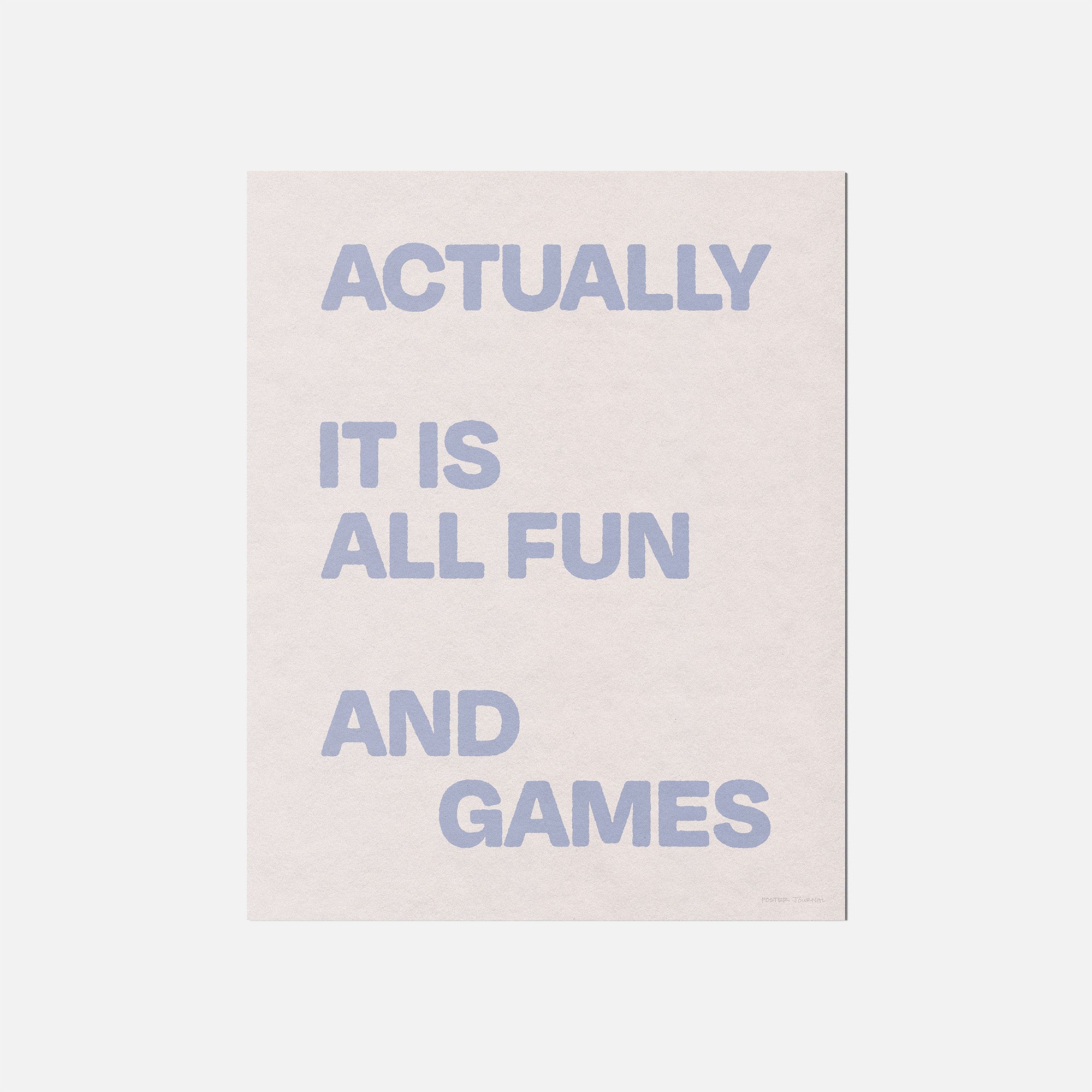 ACTUALLY PRINT