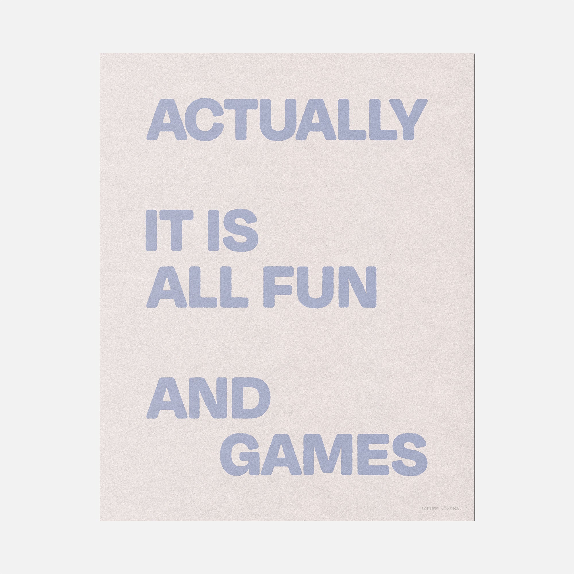 ACTUALLY PRINT