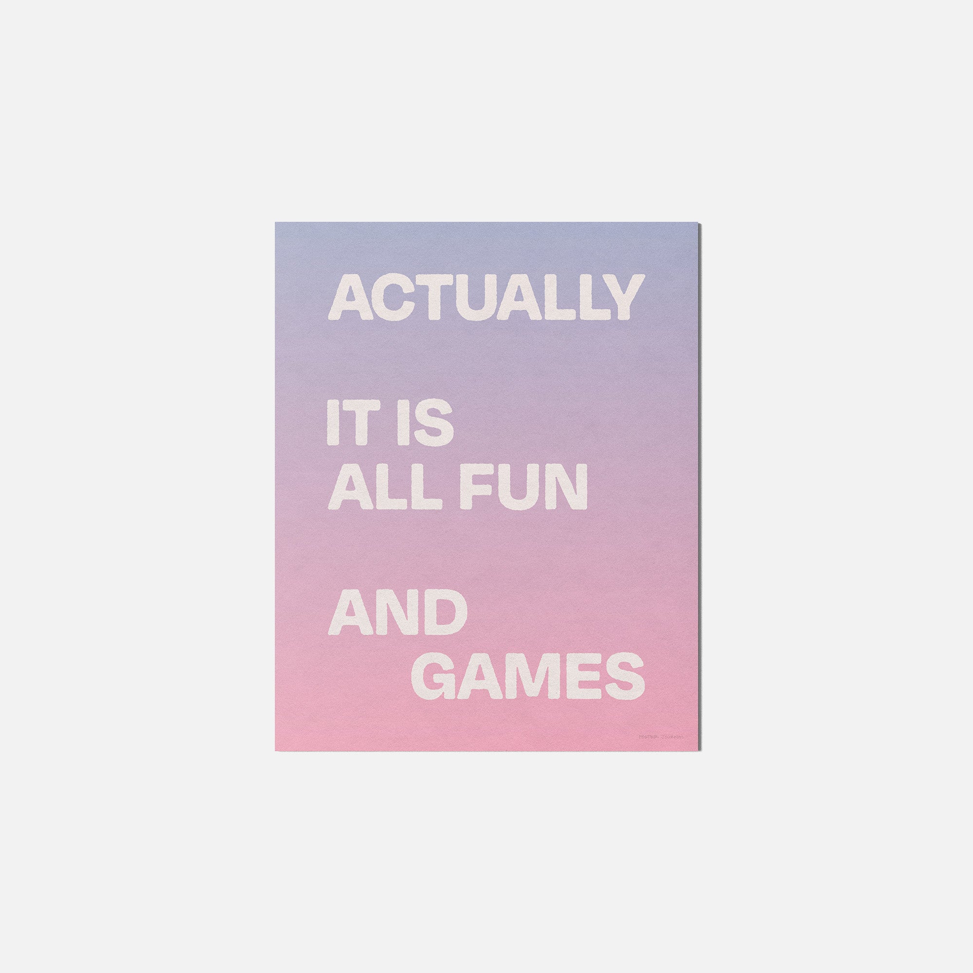 ACTUALLY PRINT