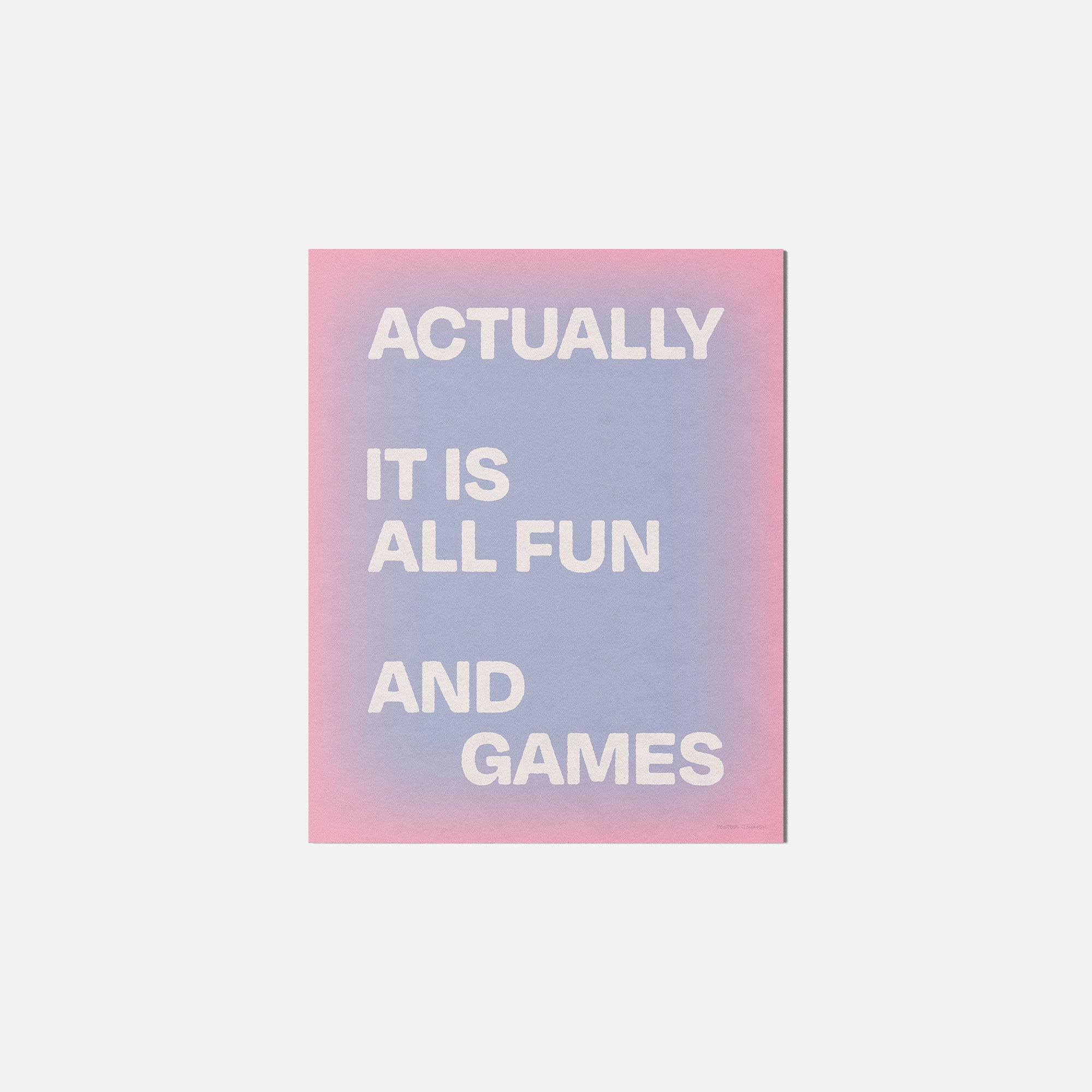 ACTUALLY PRINT
