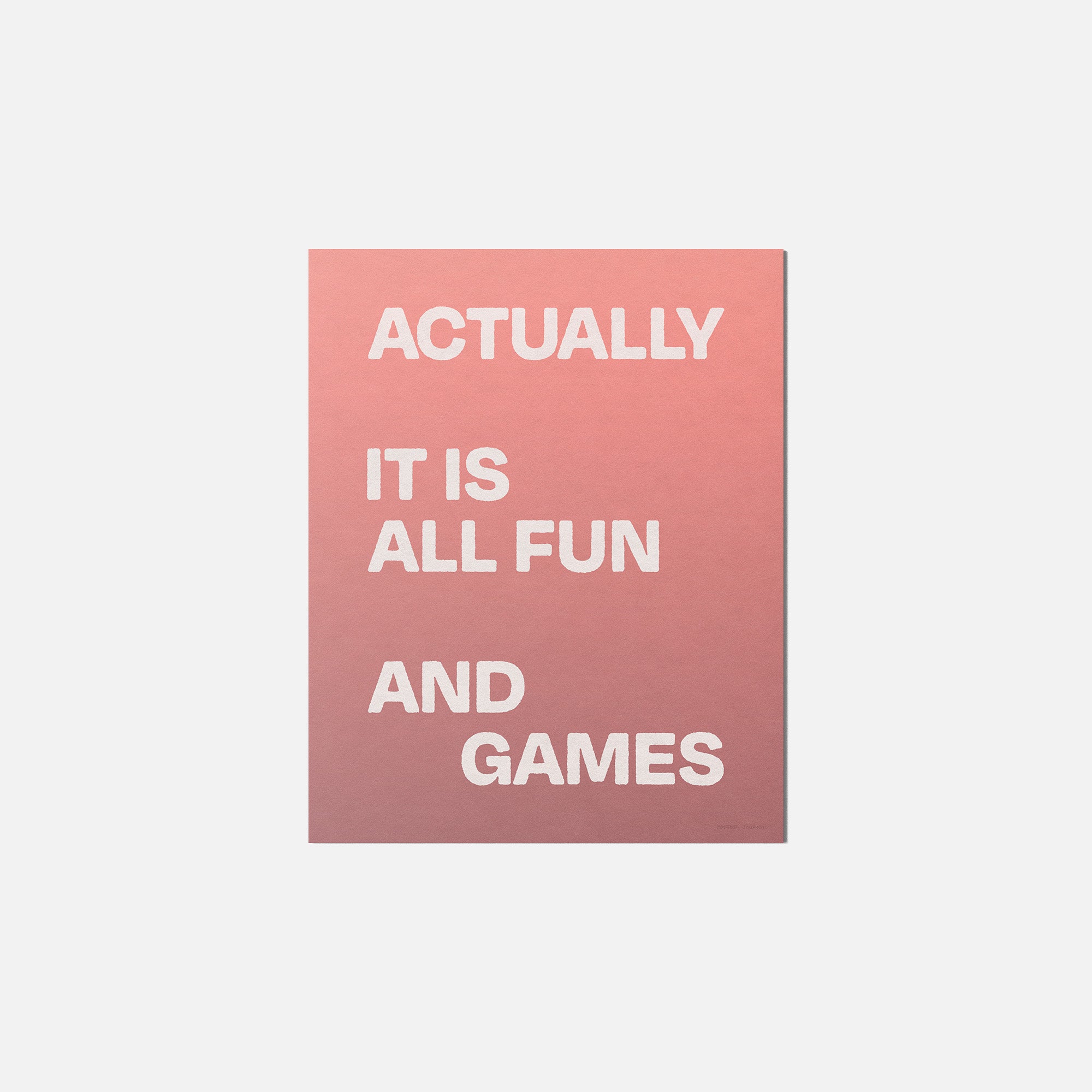 ACTUALLY PRINT