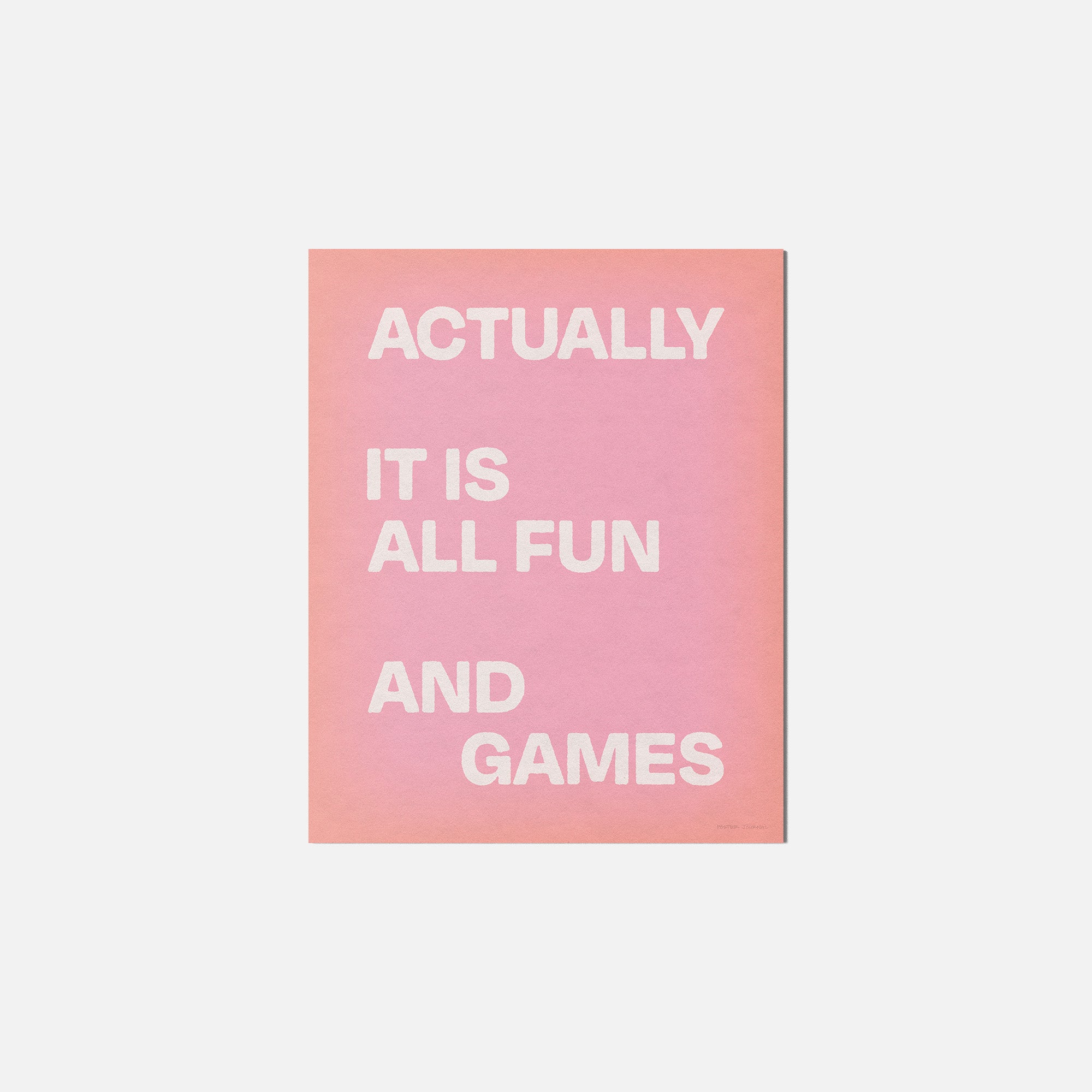 ACTUALLY PRINT