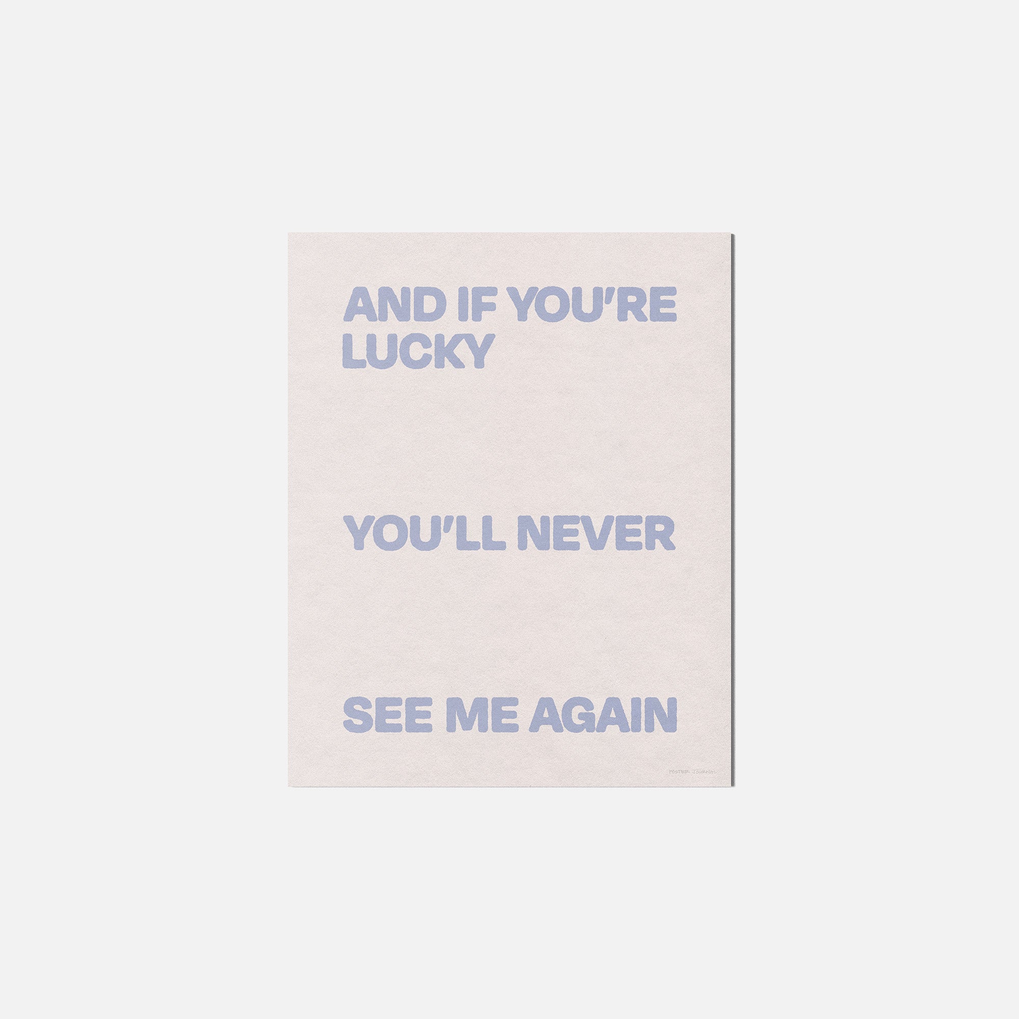 AGAIN PRINT