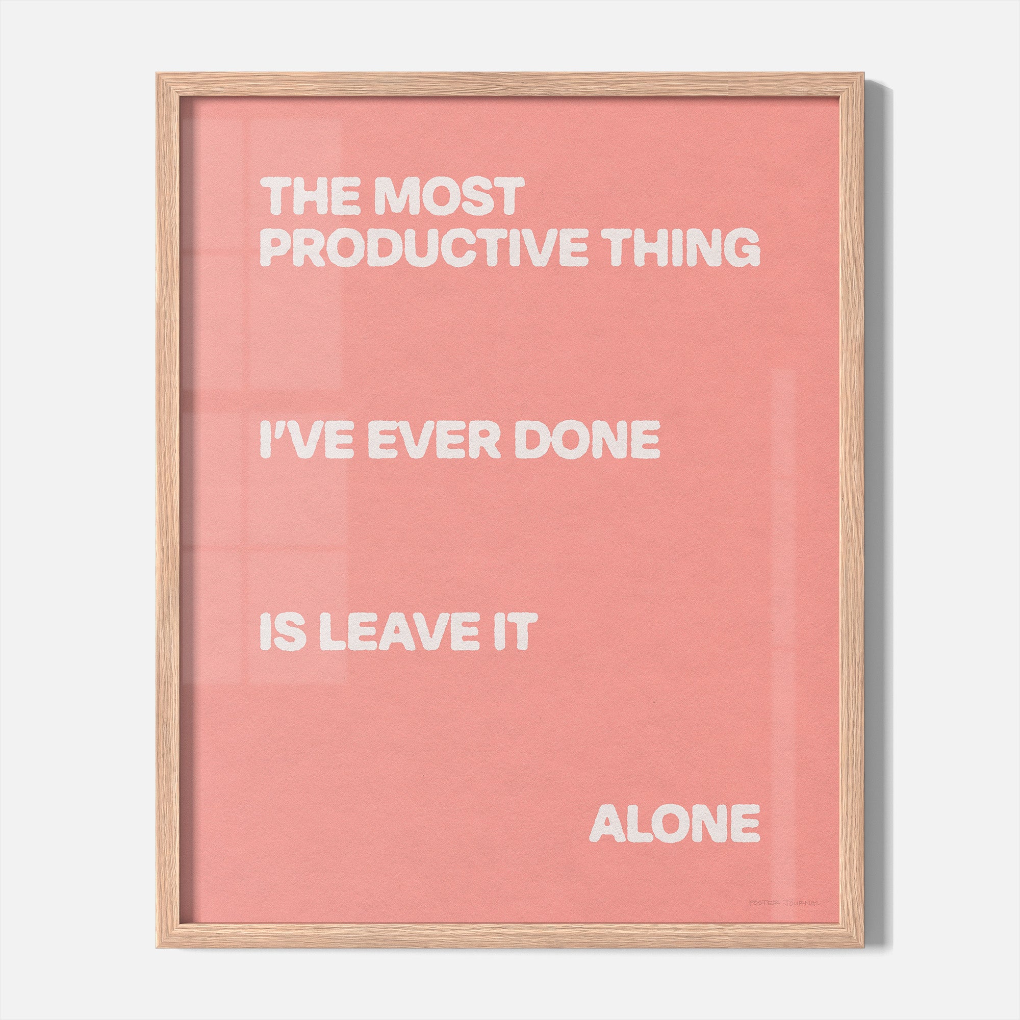 ALONE PRINT