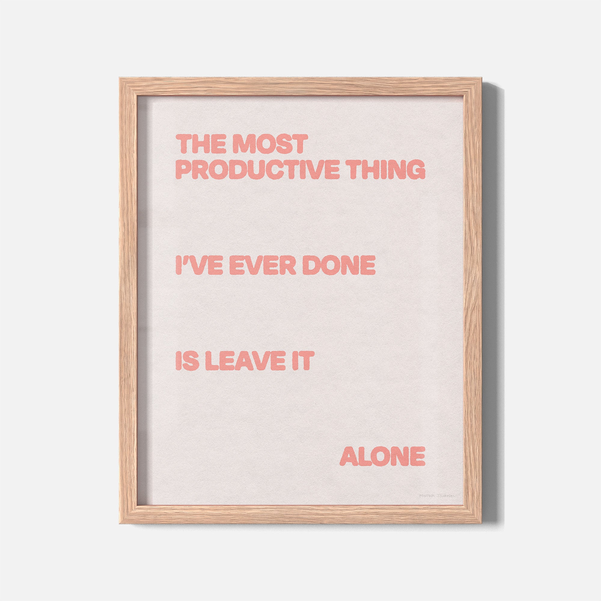 ALONE PRINT