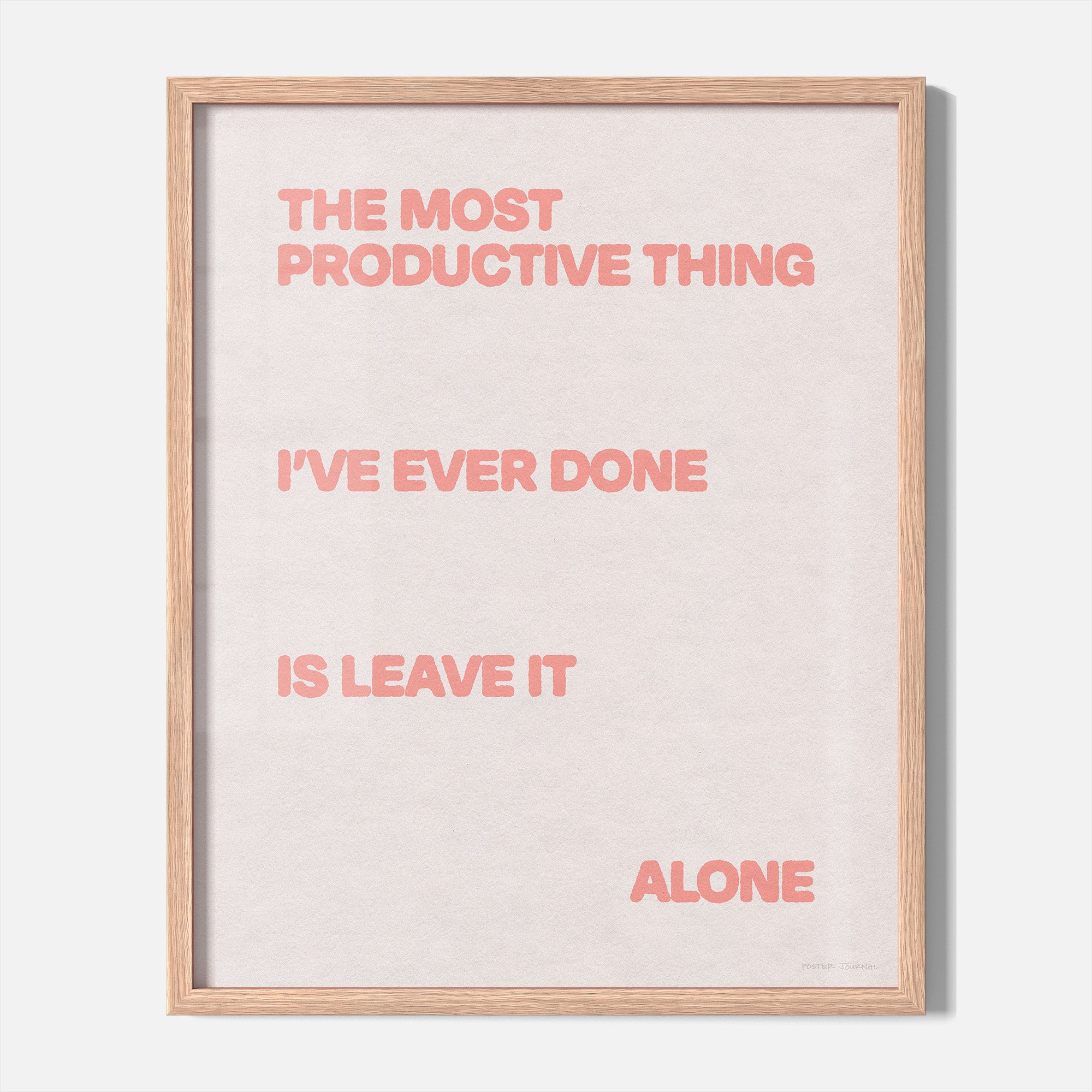 ALONE PRINT