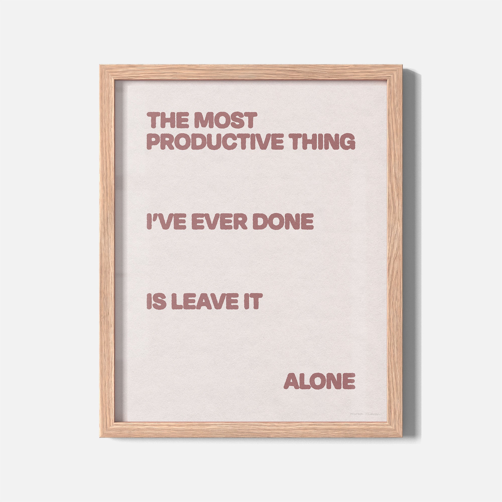 ALONE PRINT