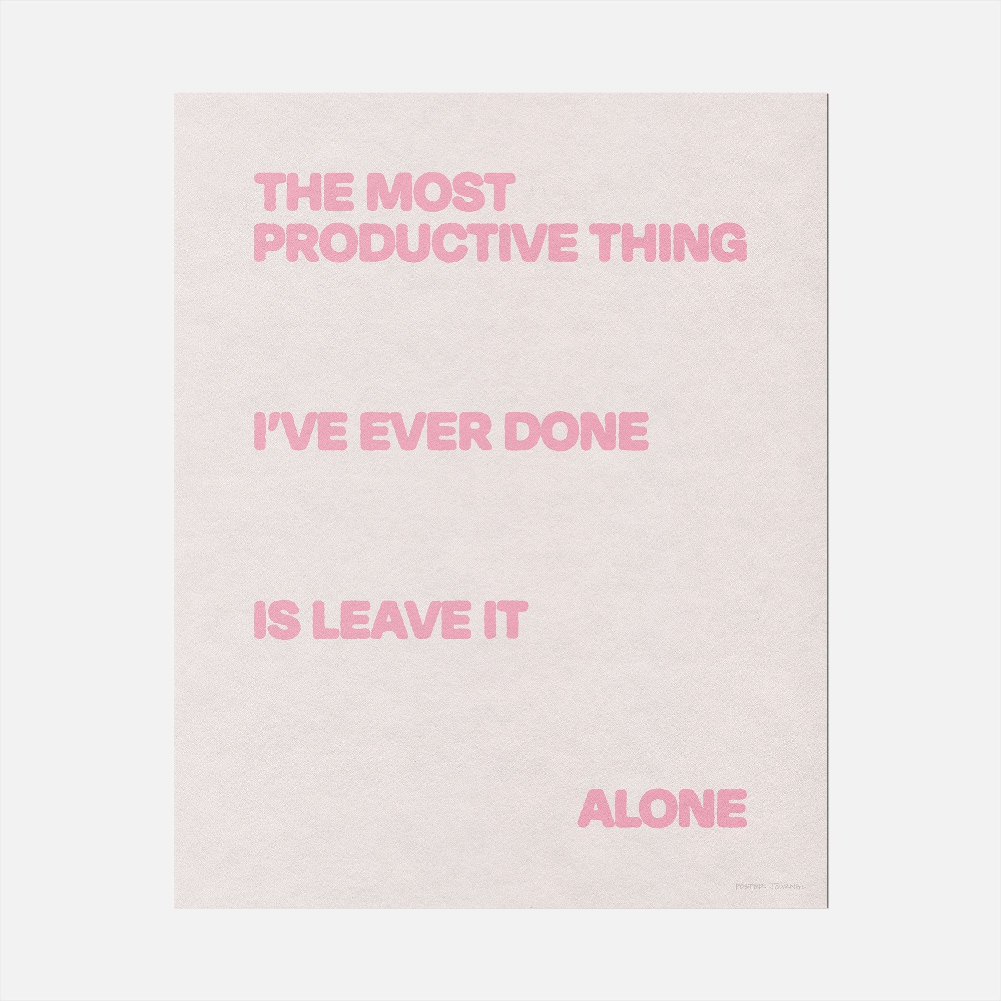 ALONE PRINT