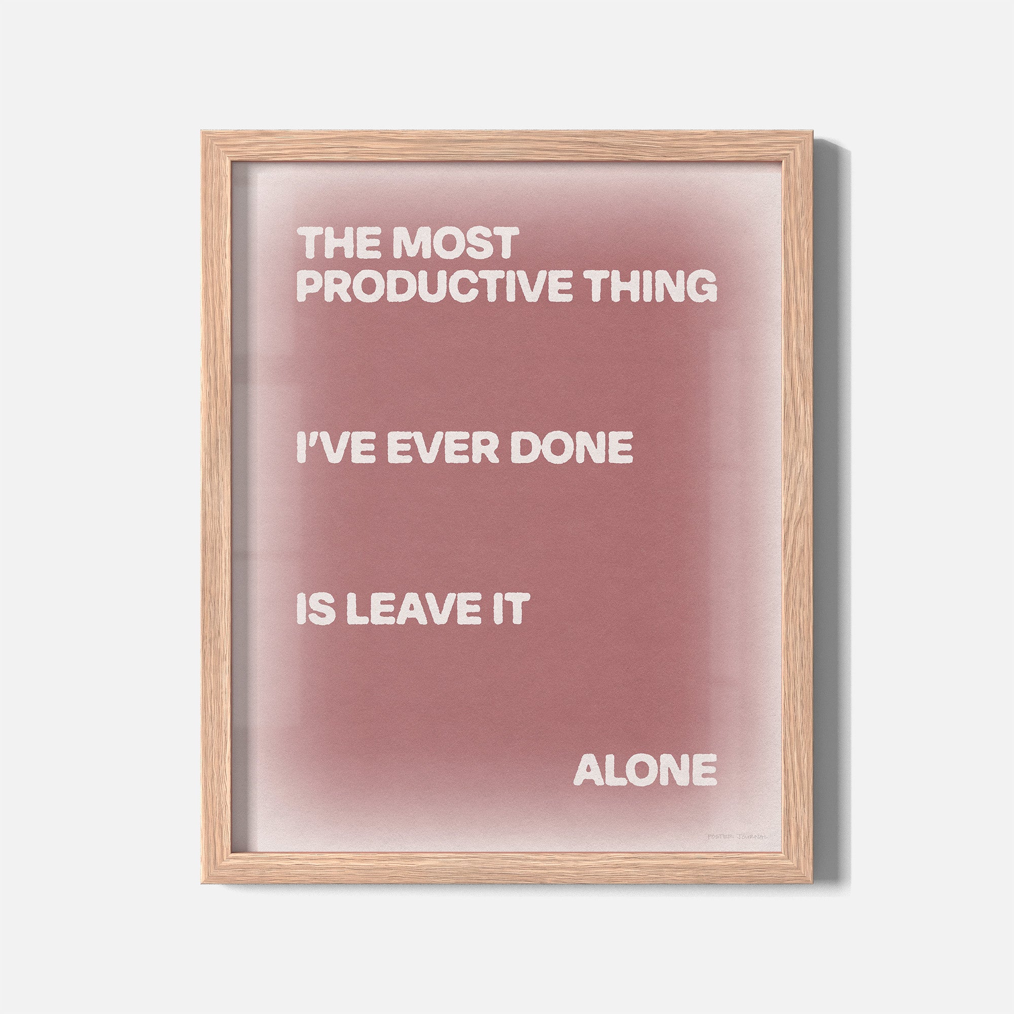 ALONE PRINT