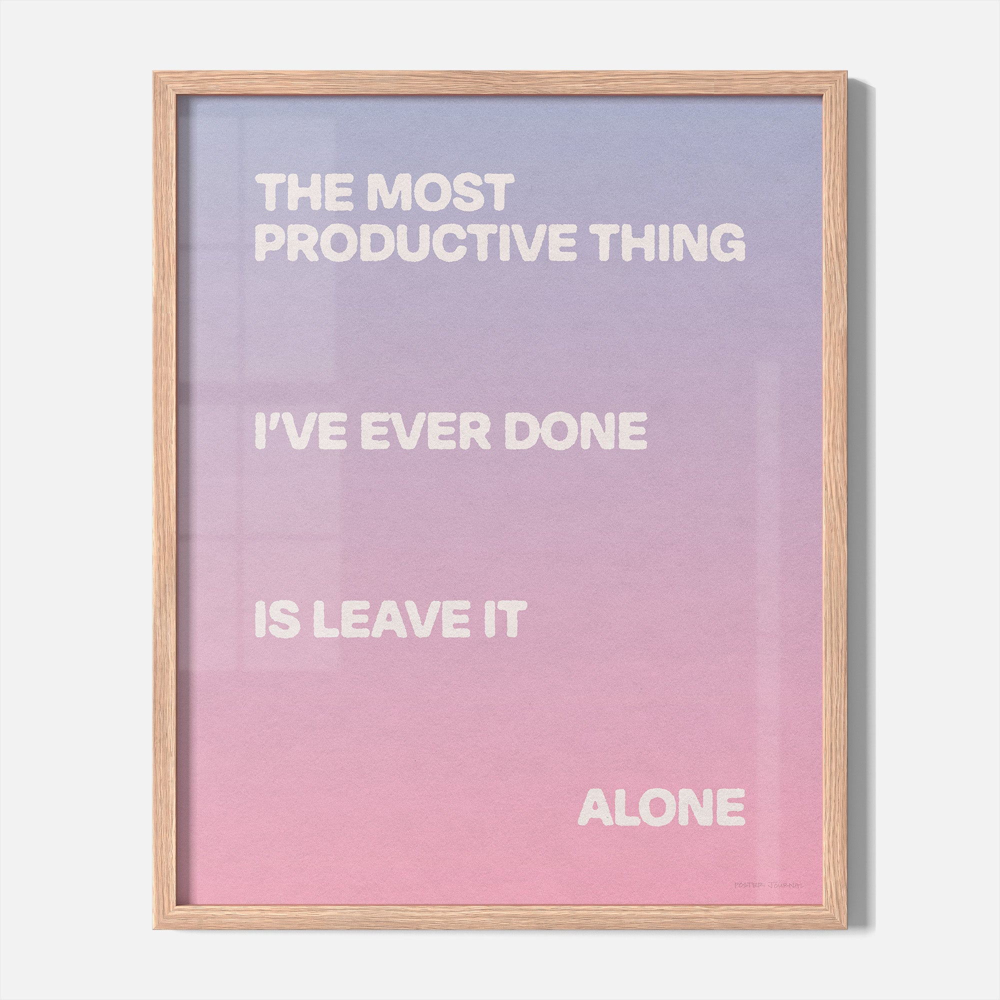 ALONE PRINT