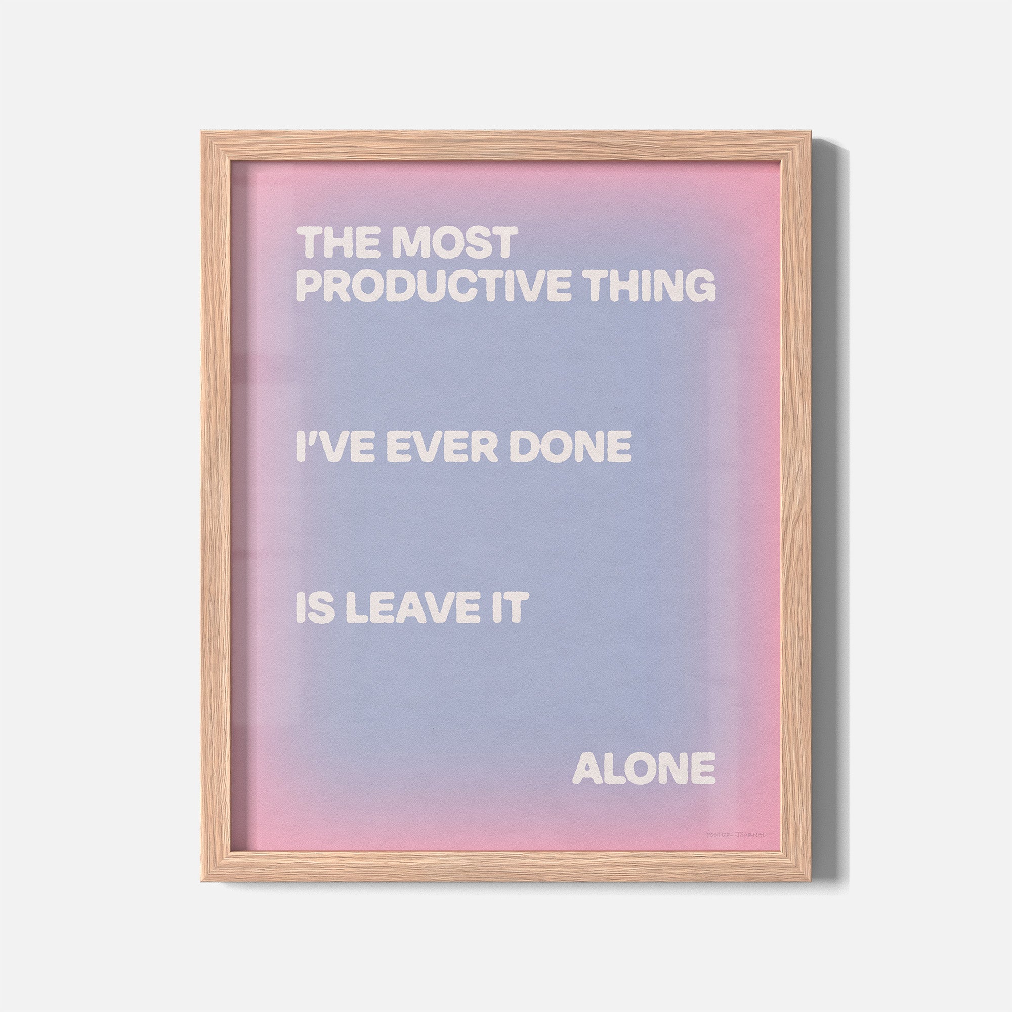 ALONE PRINT