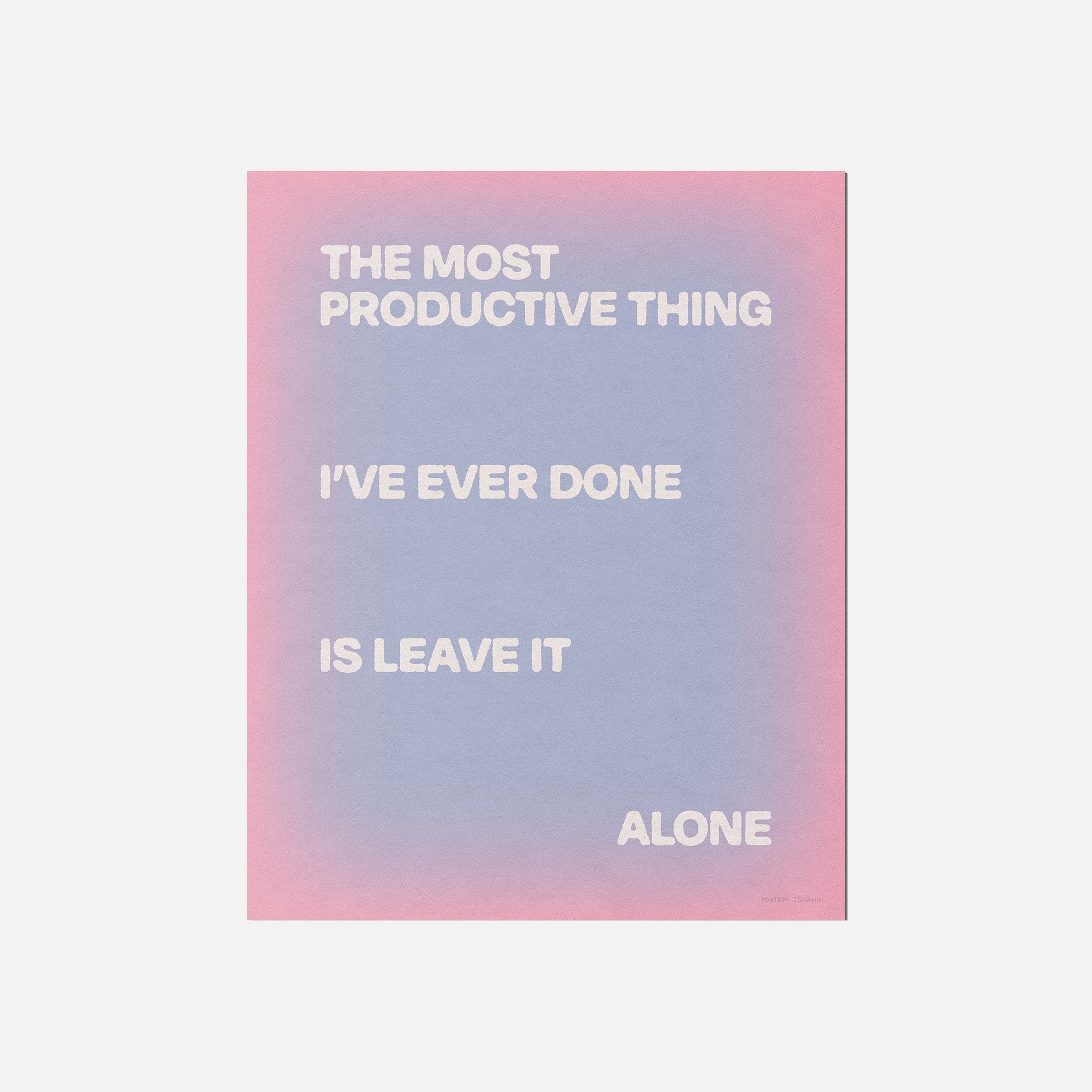 ALONE PRINT