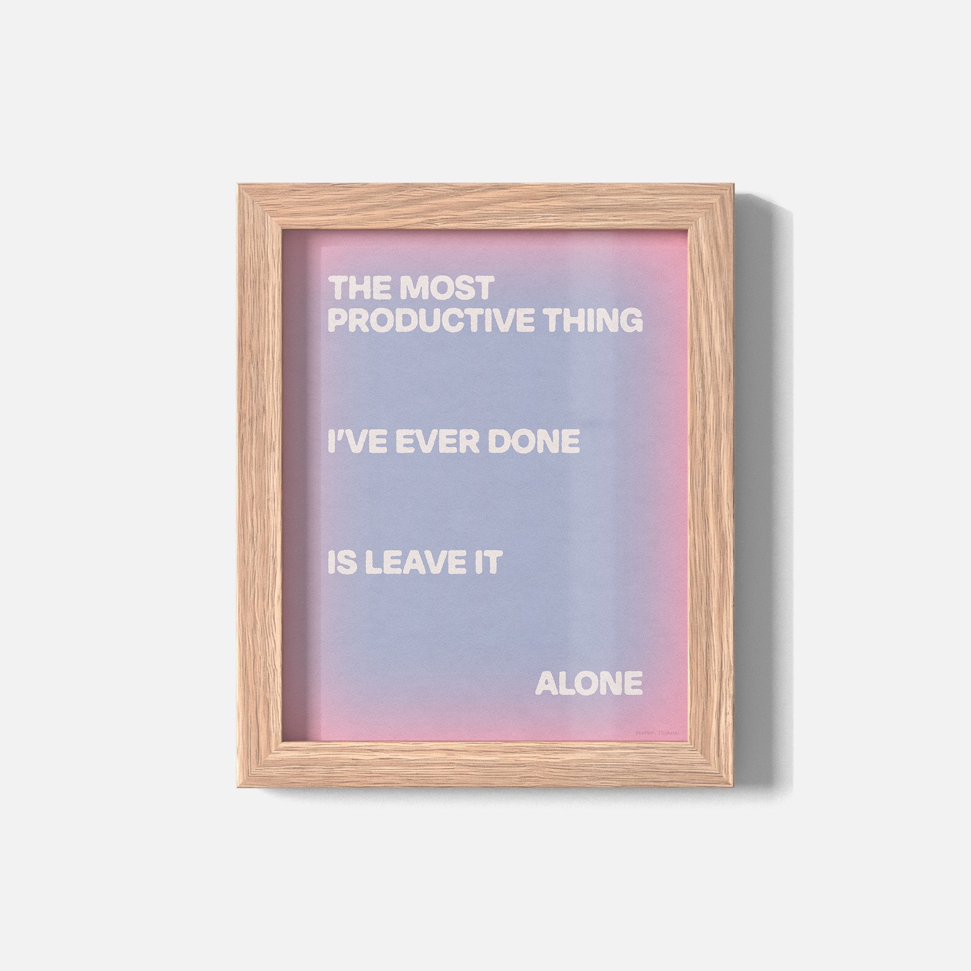 ALONE PRINT