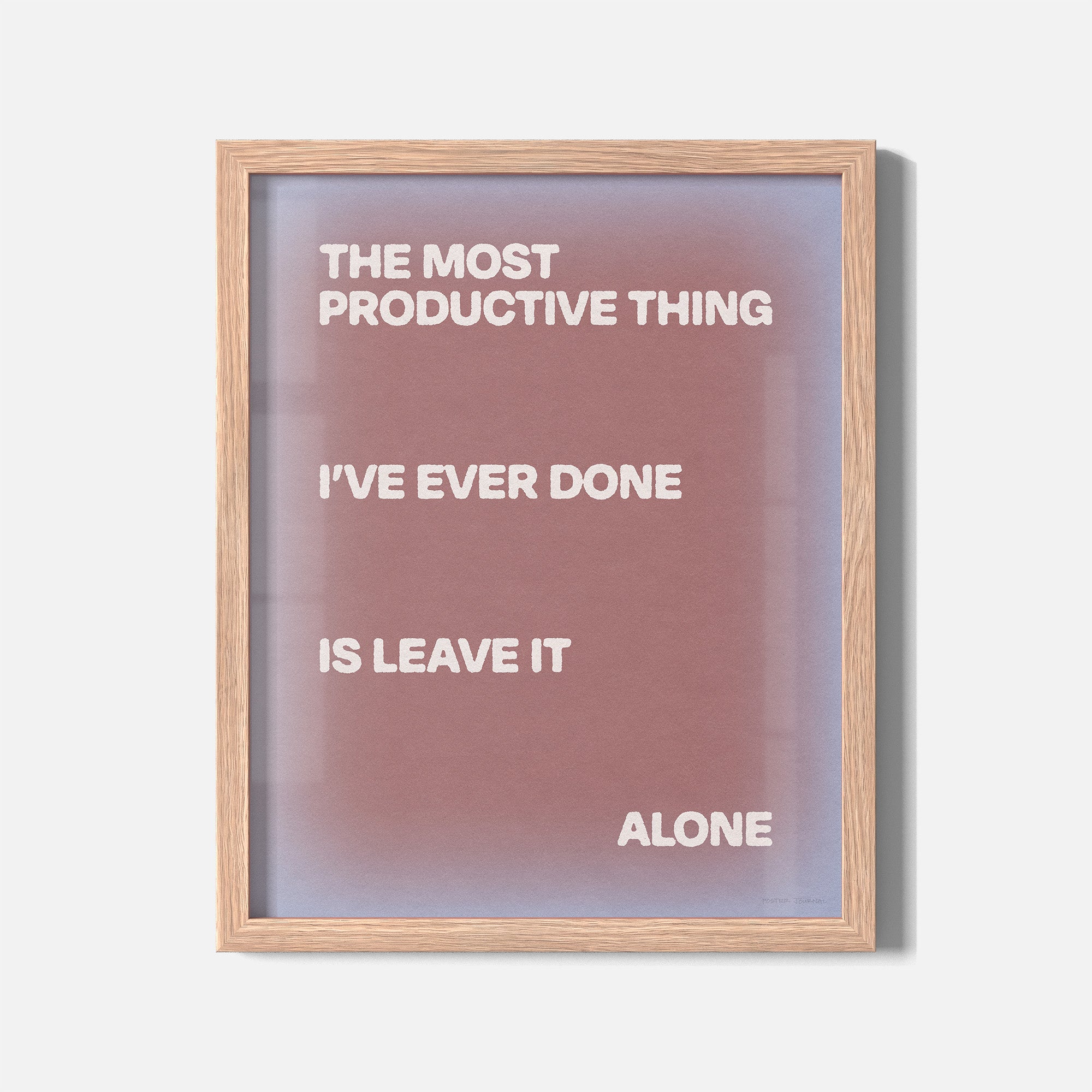 ALONE PRINT