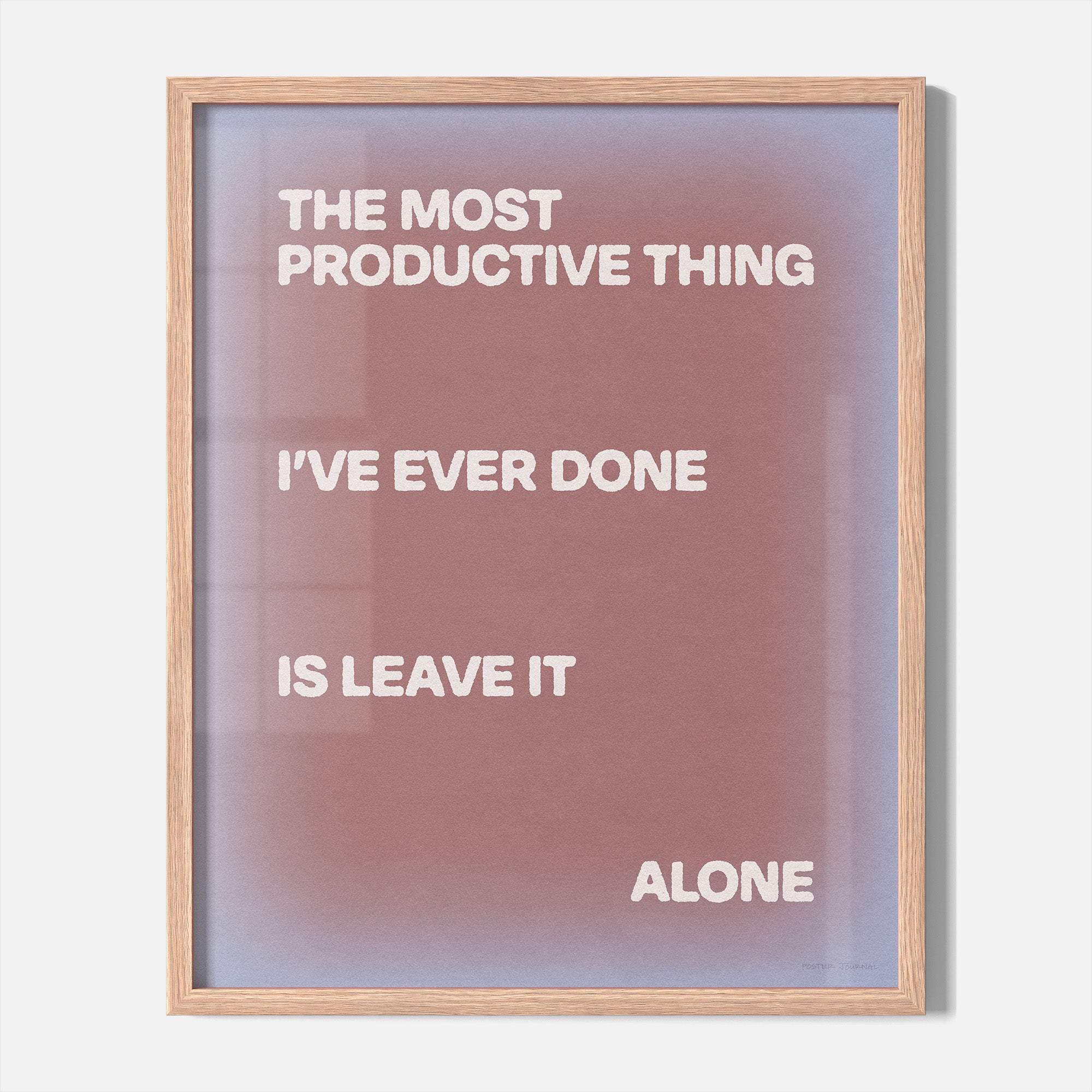 ALONE PRINT