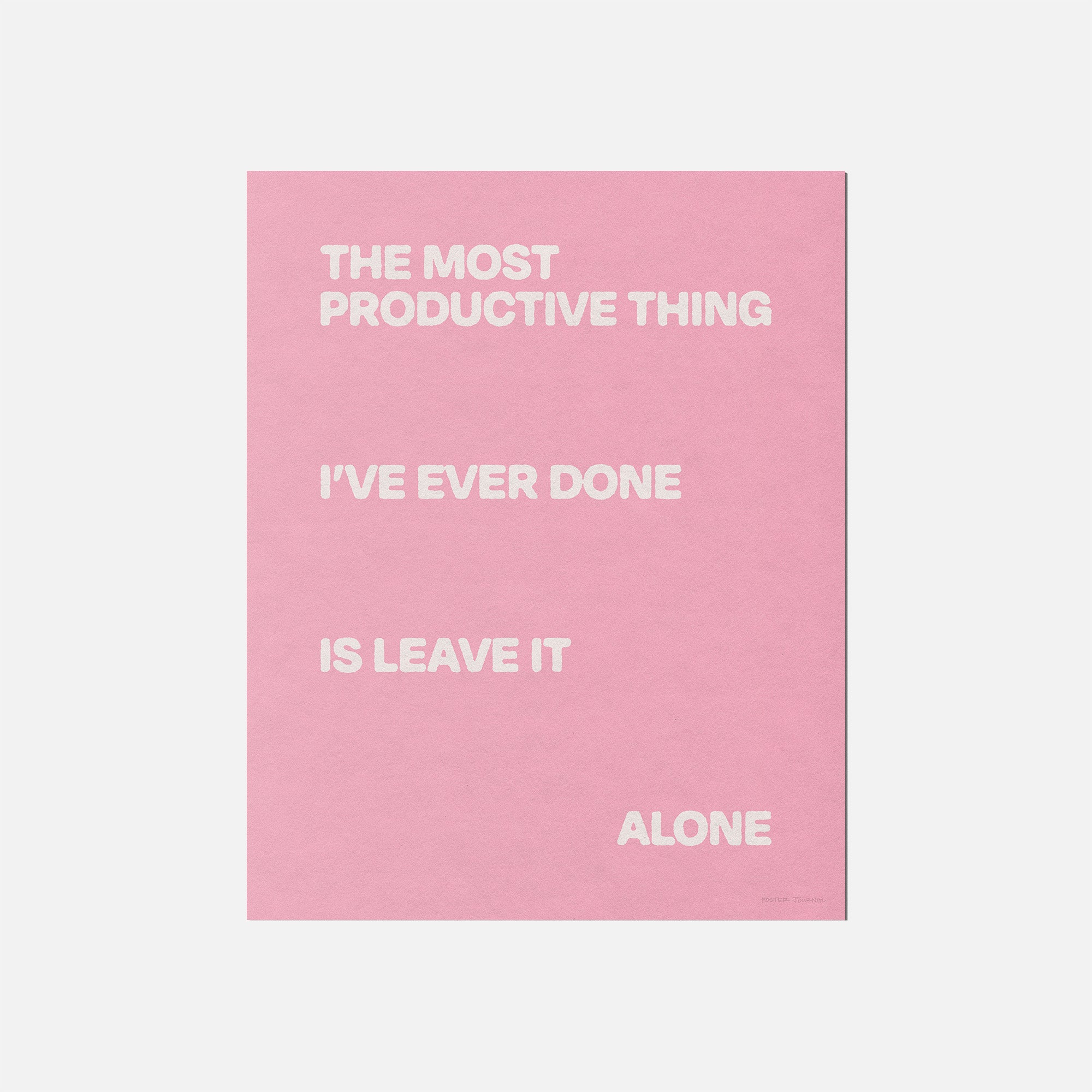 ALONE PRINT