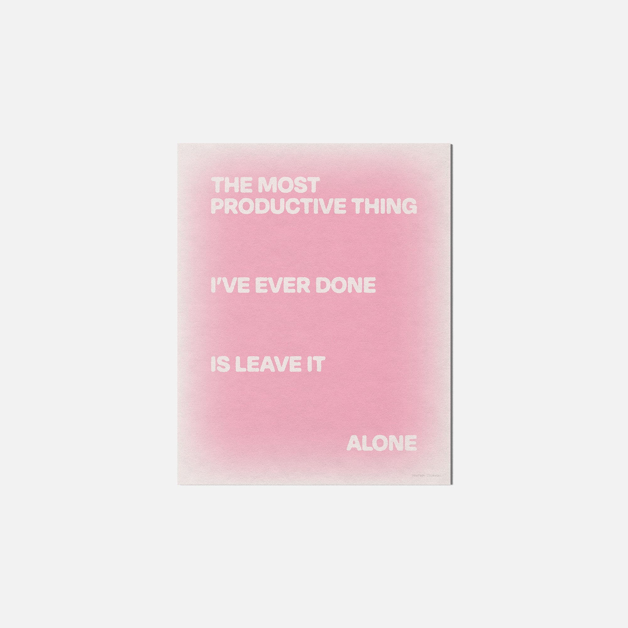 ALONE PRINT