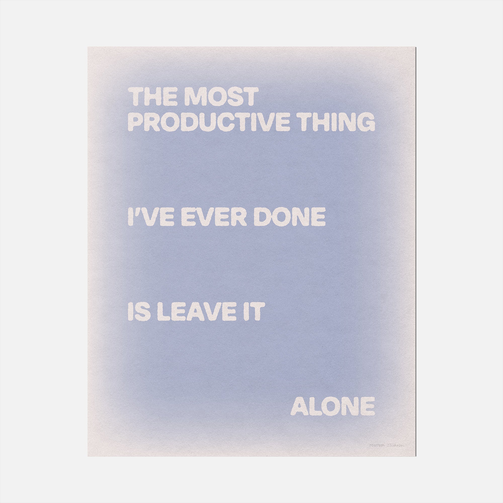 ALONE PRINT